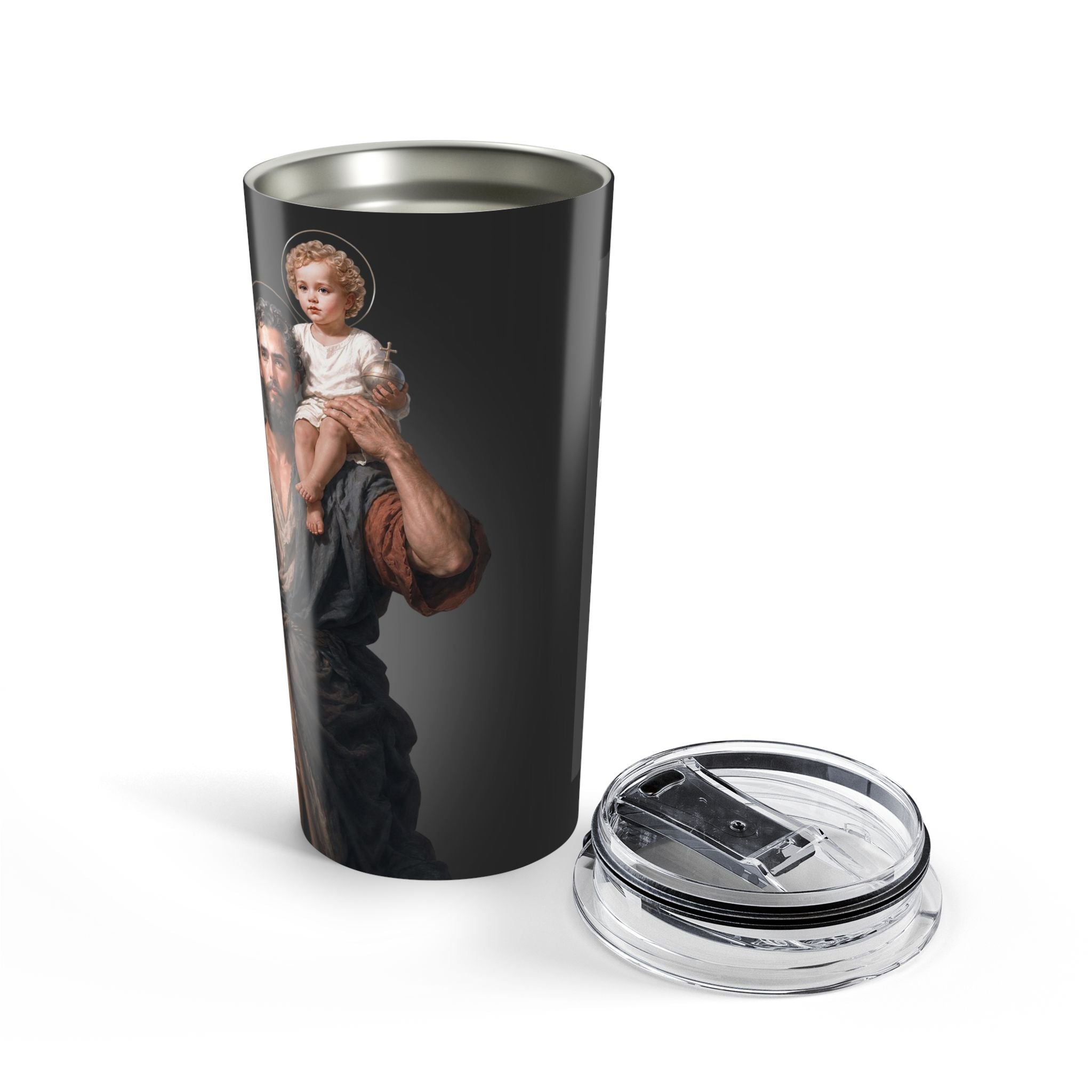 St. Christopher Lord's Prayer Tumbler (Ash 20 oz)