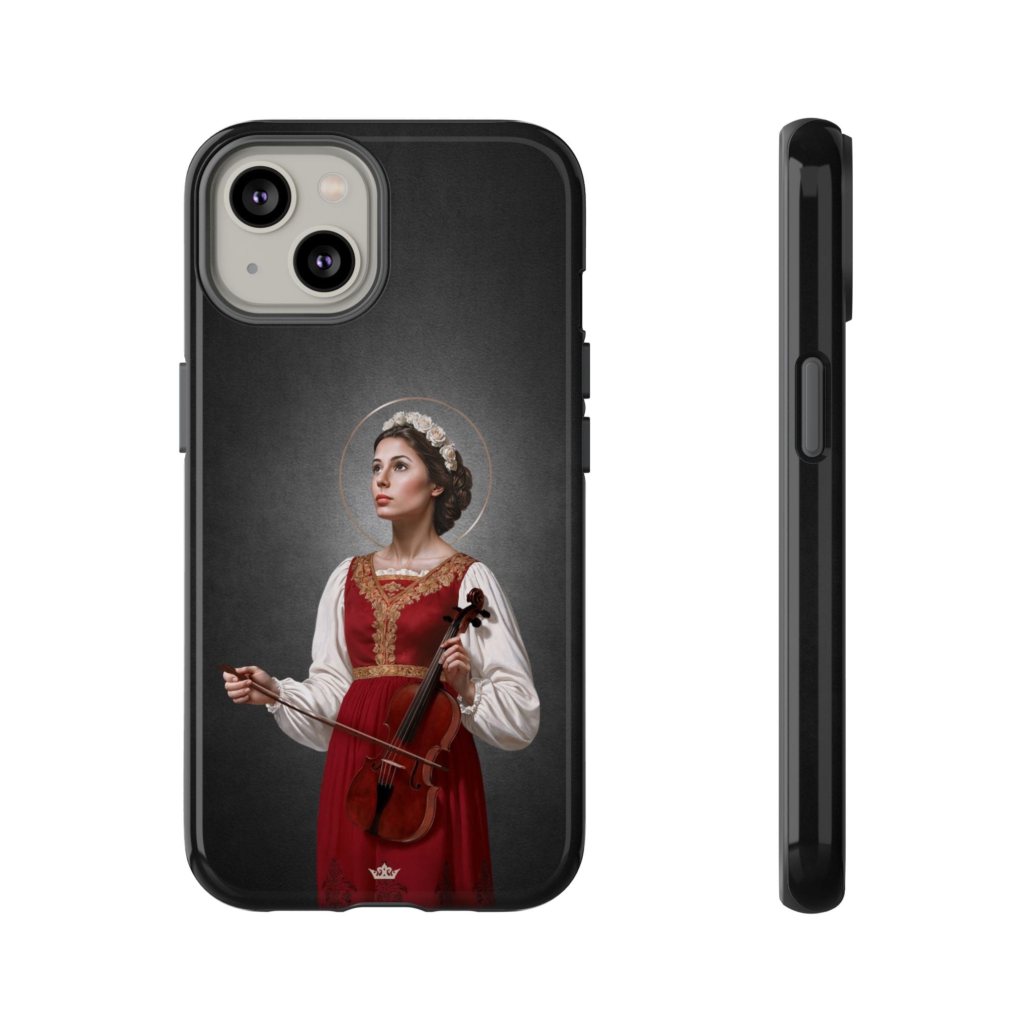 St. Cecilia Hard Phone Case (Dark) Copyright VENXARA