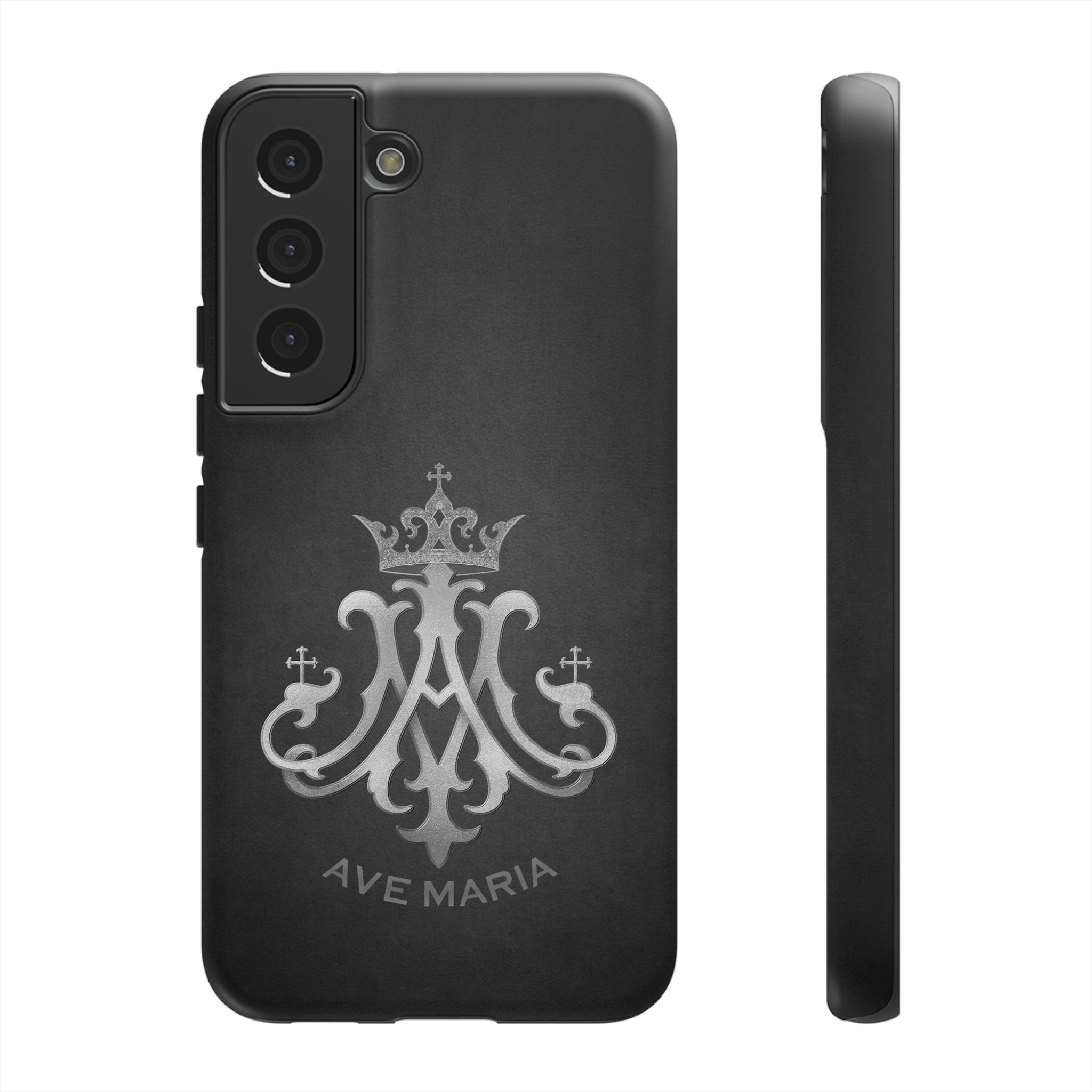 Ave Maria Hard Phone Case (Charcoal)