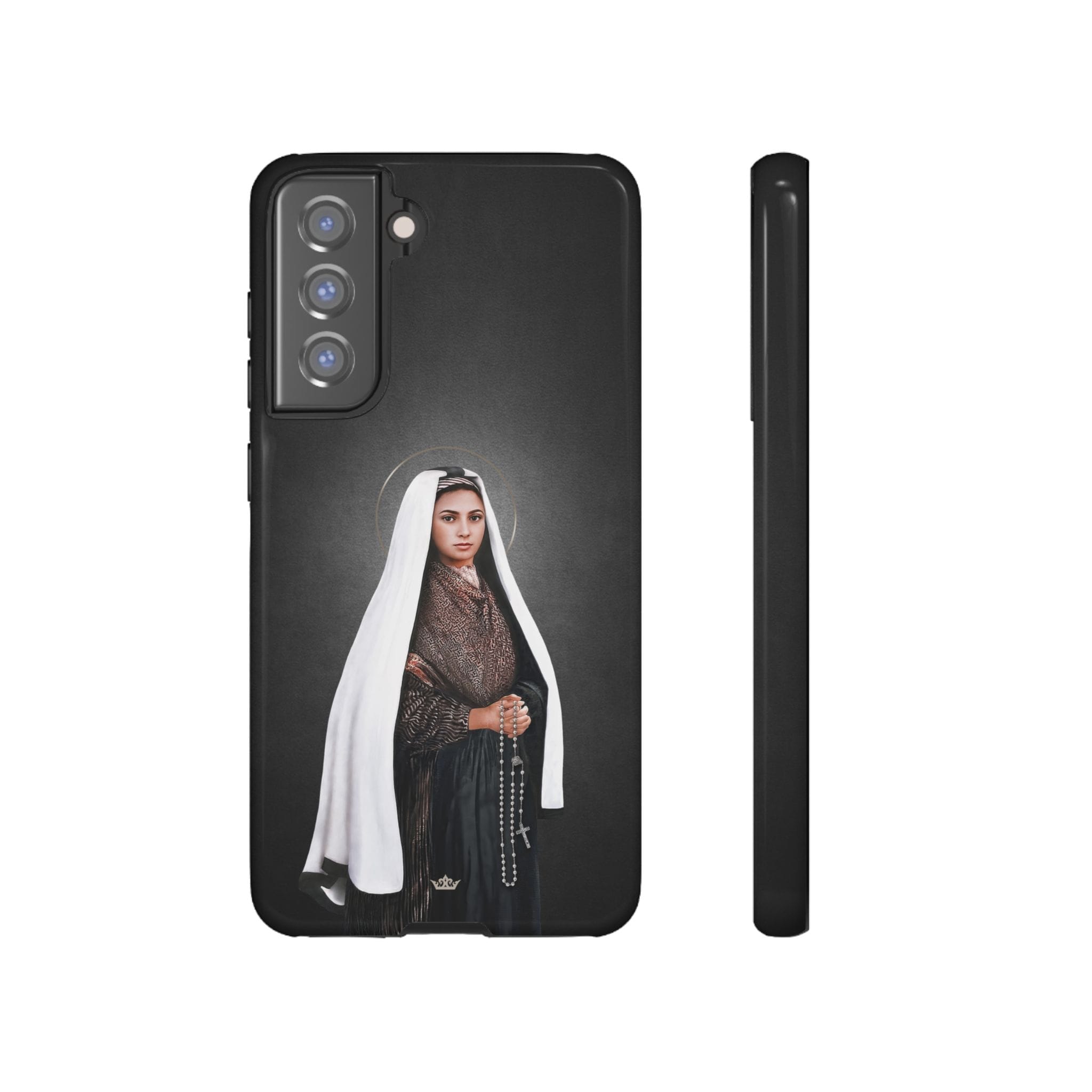 St. Bernadette Hard Phone Case (Dark) Copyright VENXARA