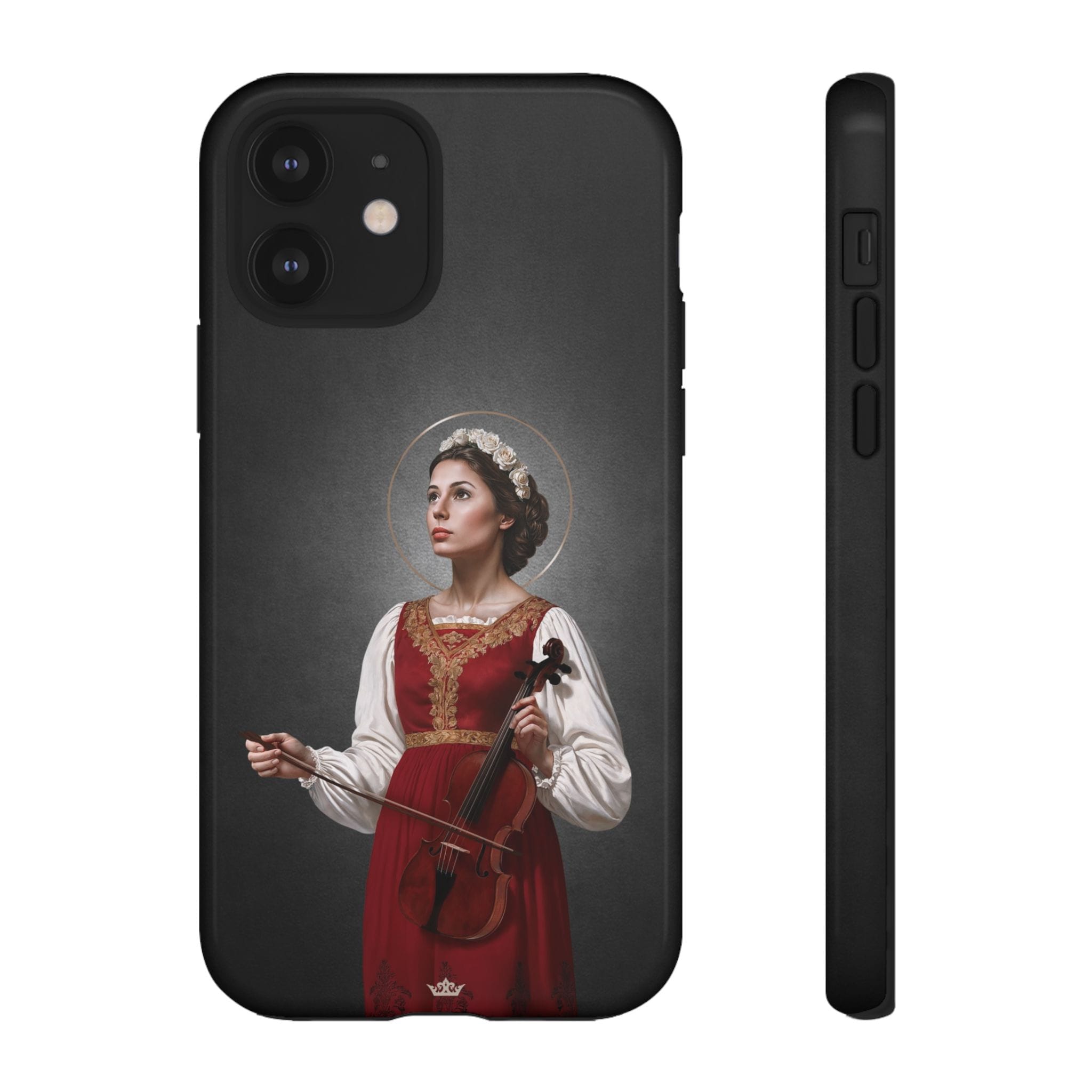 St. Cecilia Hard Phone Case (Dark) Copyright VENXARA