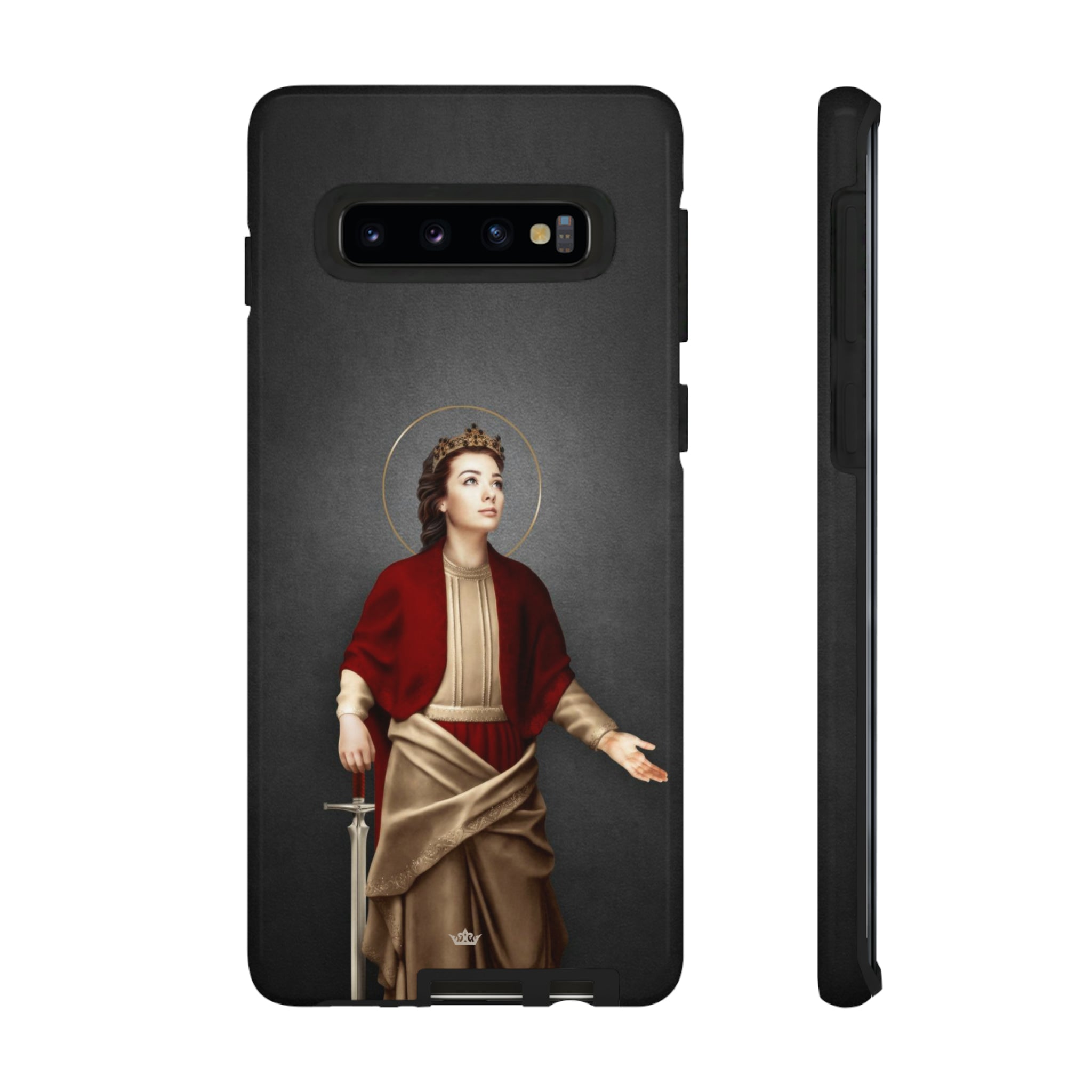 St. Dymphna Hard Phone Case (Dark)