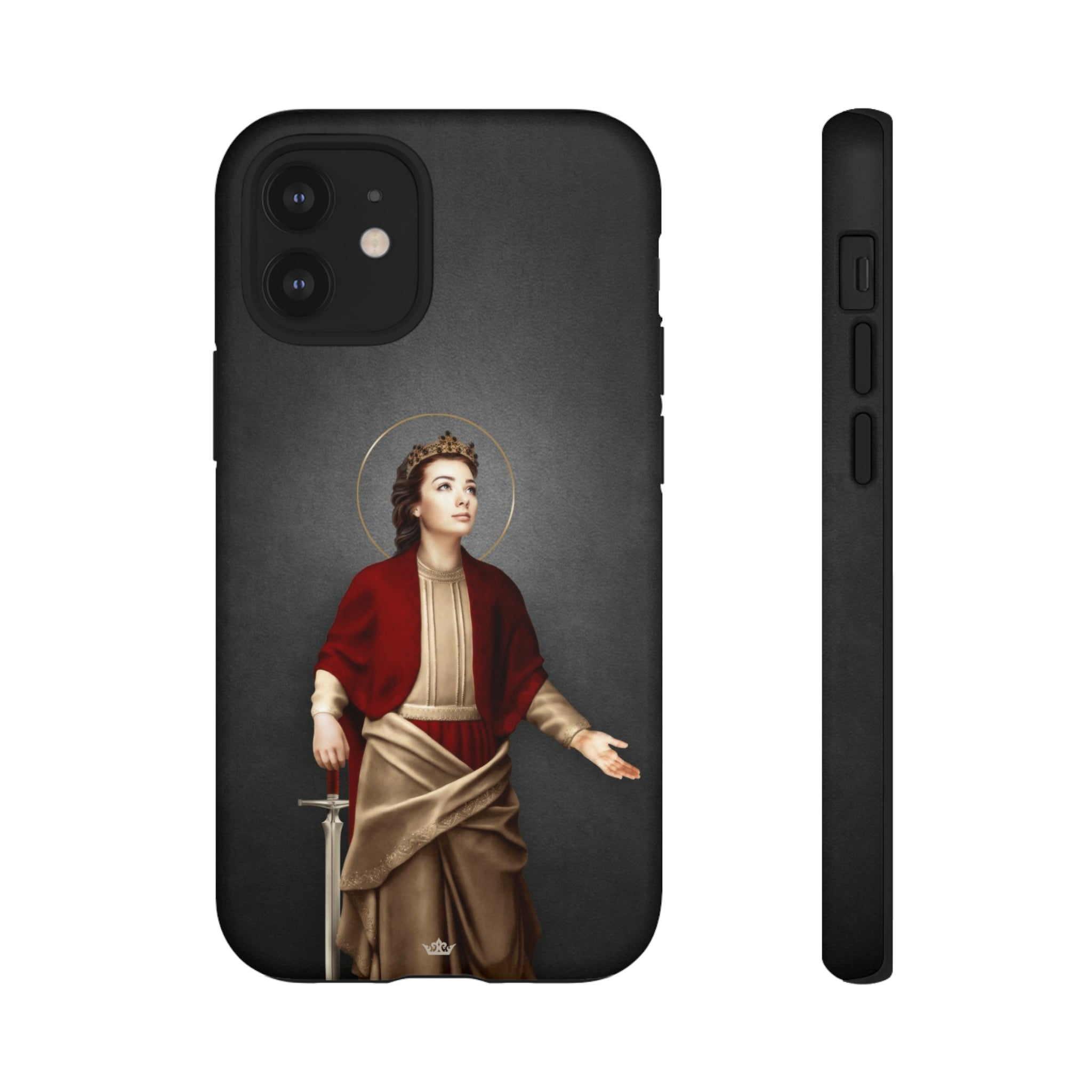 St. Dymphna Hard Phone Case (Dark)