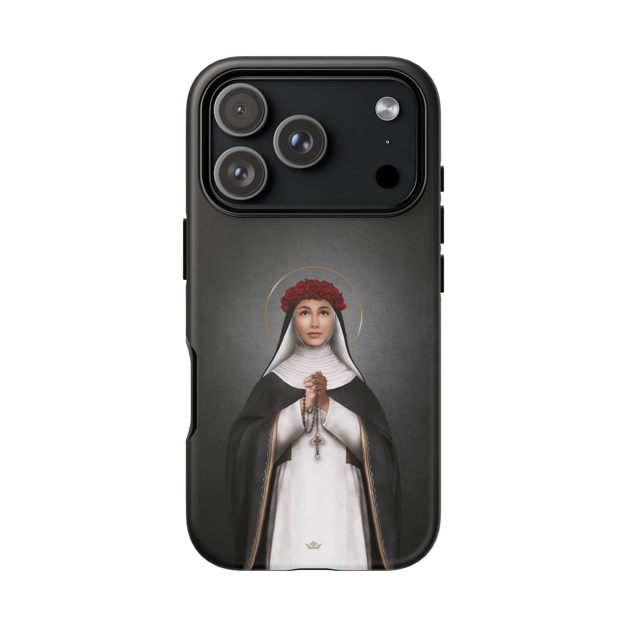 St. Rose of Lima Hard Phone Case (Dark)
