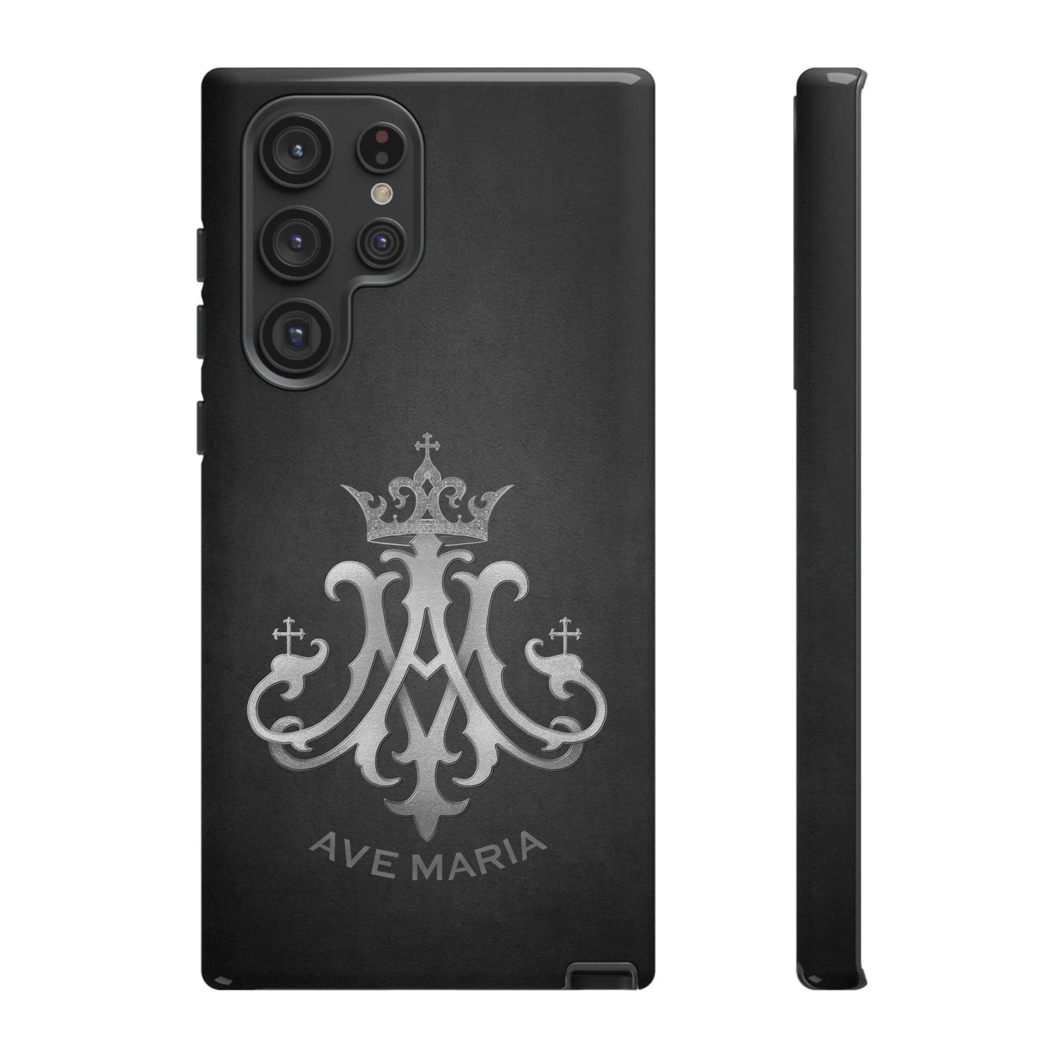 Ave Maria Hard Phone Case (Charcoal)