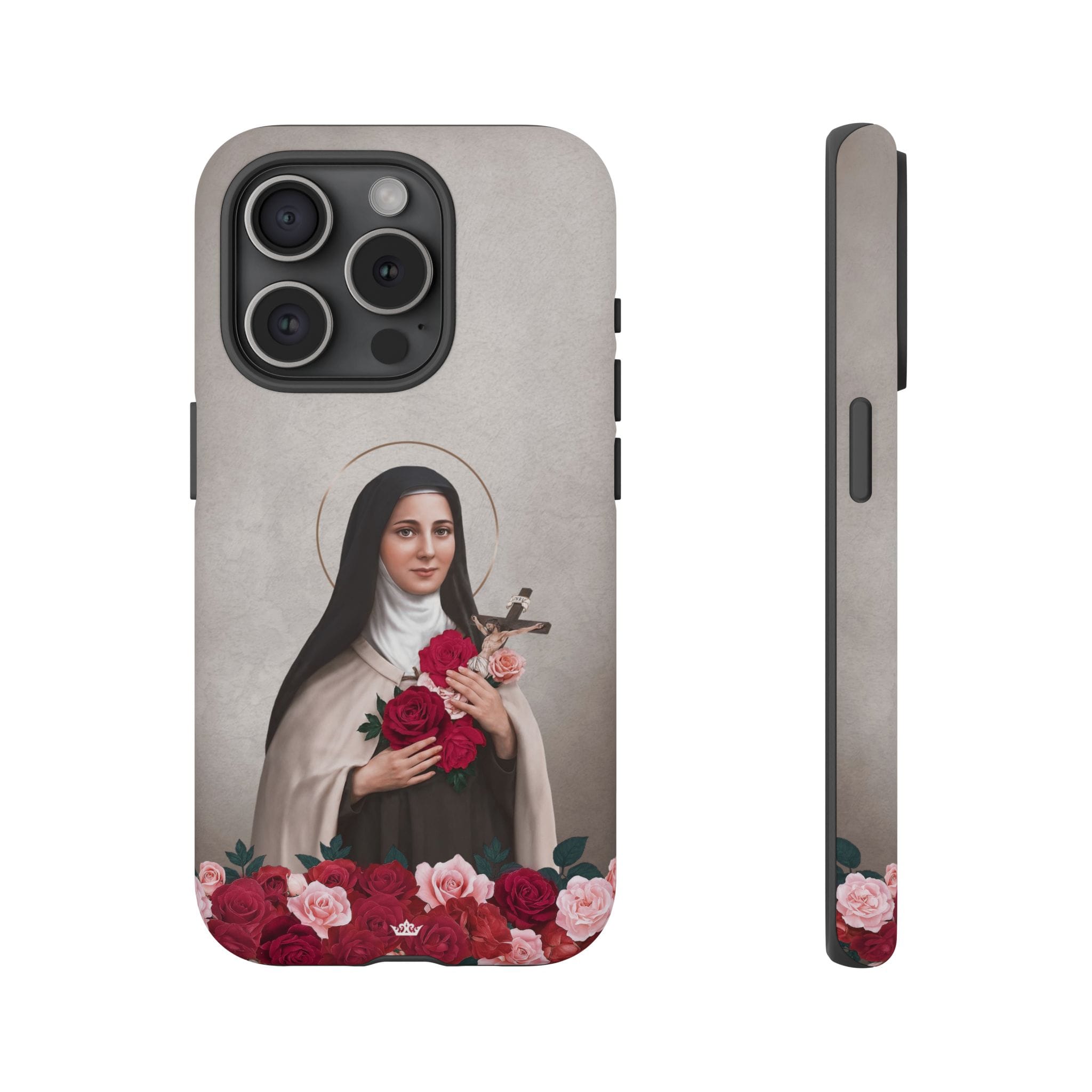 St. Therese of Lisieux Hard Phone Case (Light) Copyright VENXARA