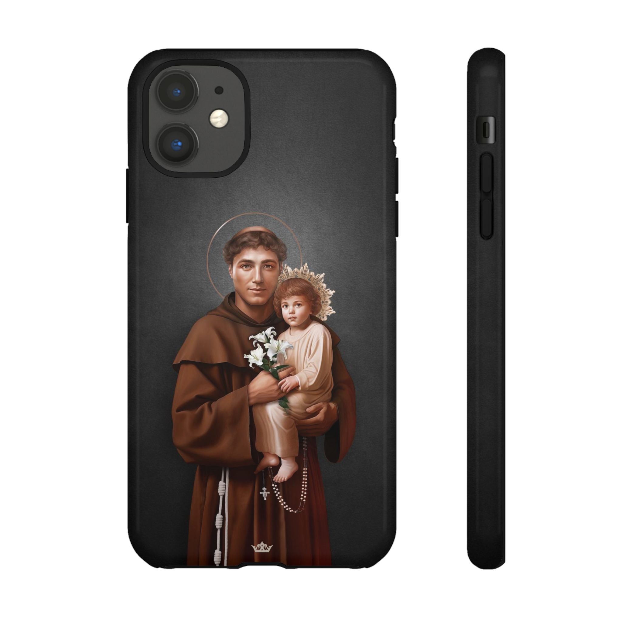 St. Anthony of Padua Hard Phone Case (Dark)