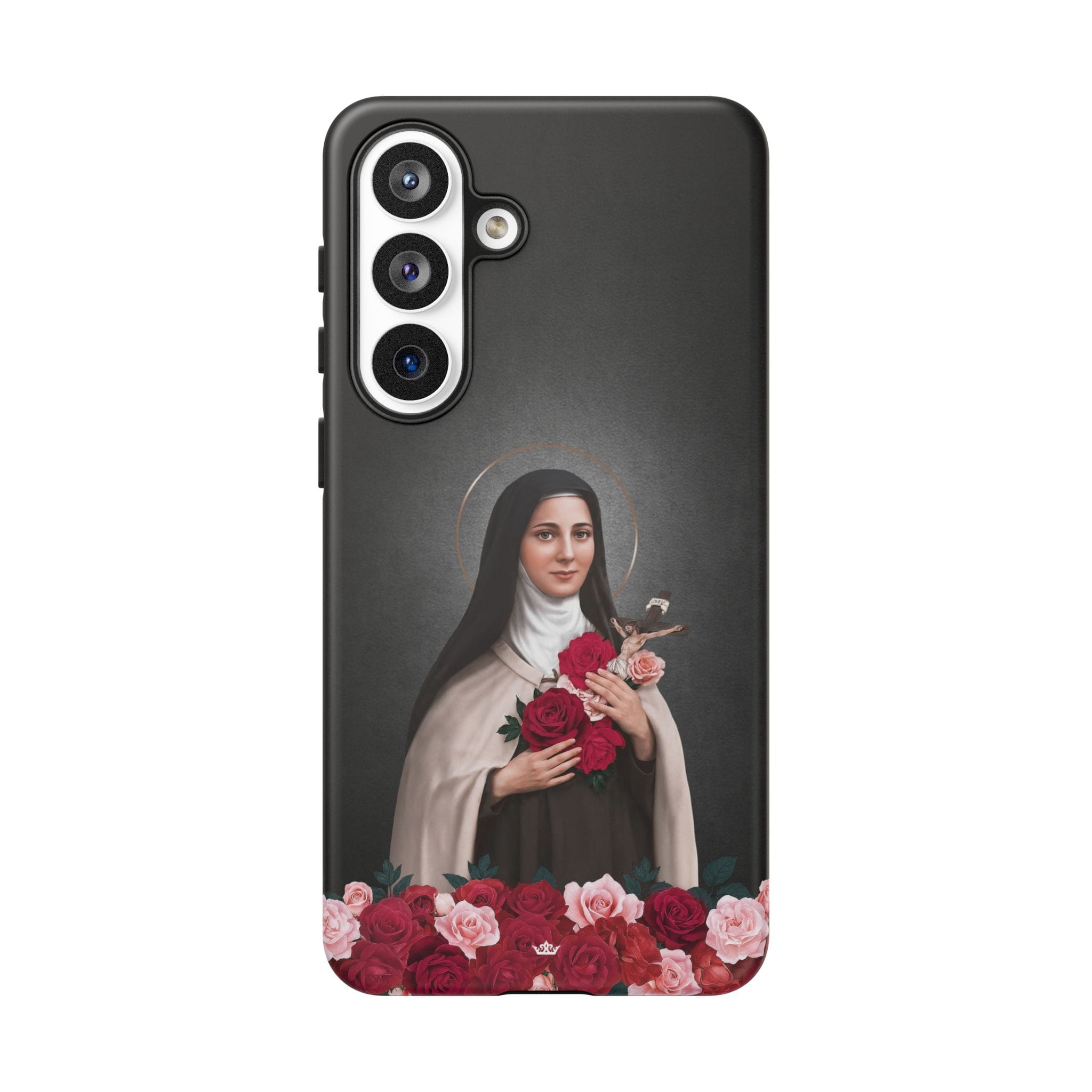 St. Therese of Lisieux Hard Phone Case (Dark) Copyright VENXARA