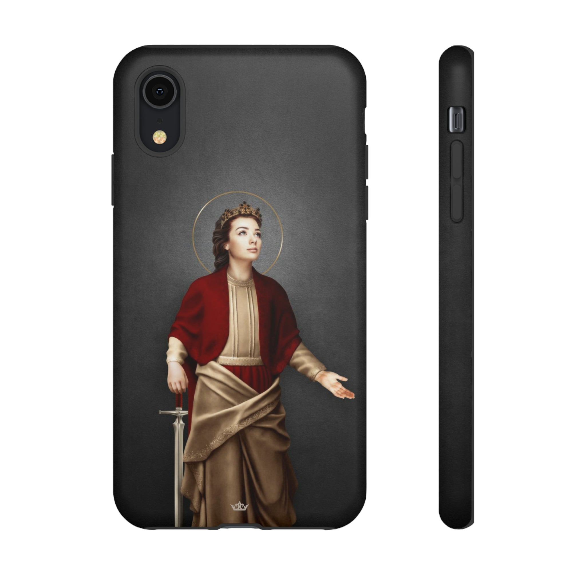 St. Dymphna Hard Phone Case (Dark)