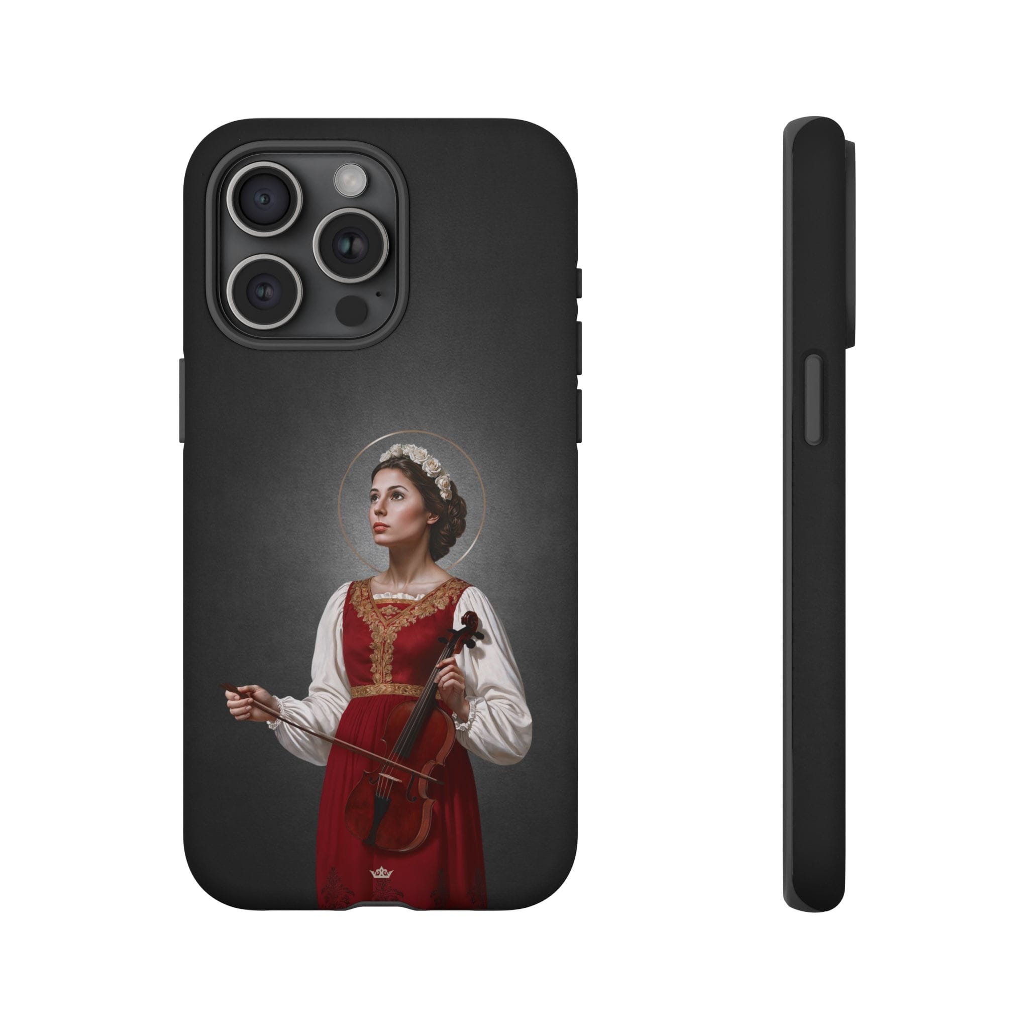 St. Cecilia Hard Phone Case (Dark) Copyright VENXARA