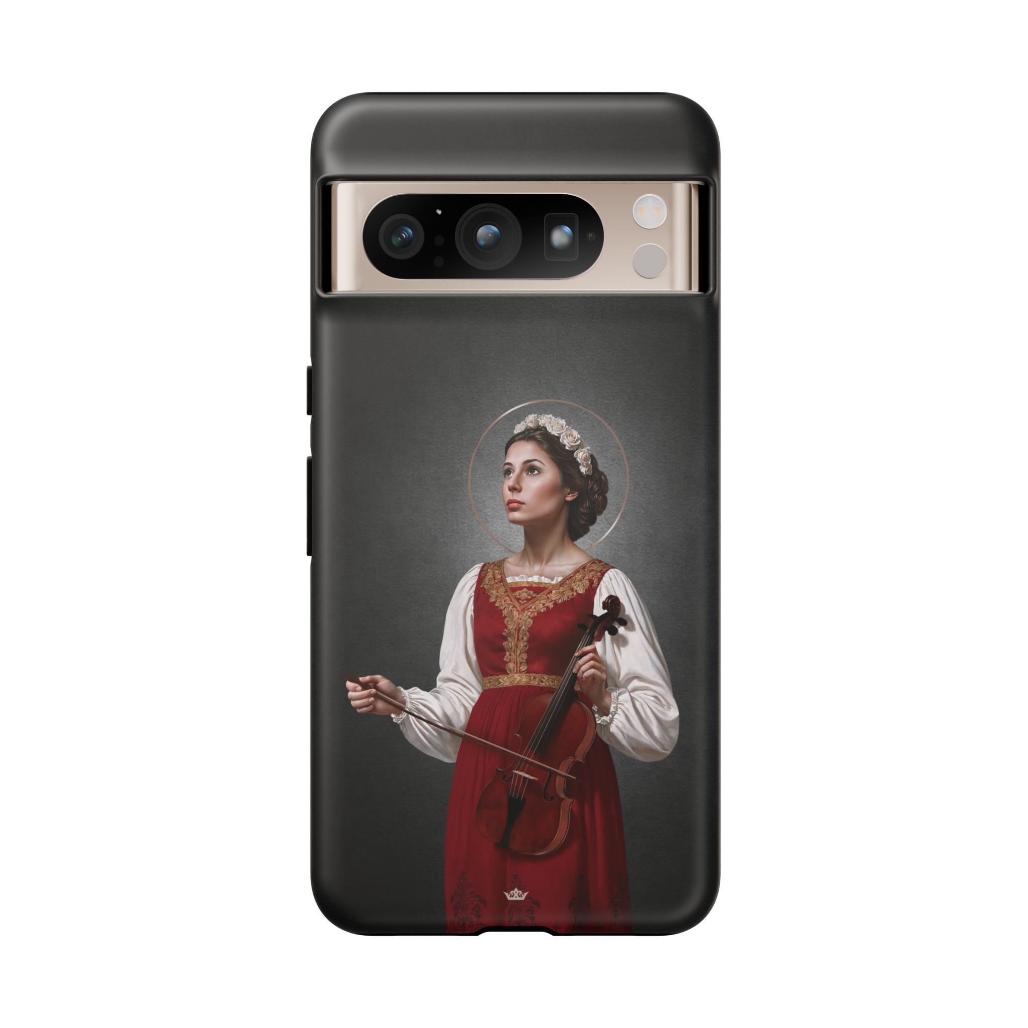 St. Cecilia Hard Phone Case (Dark) Copyright VENXARA