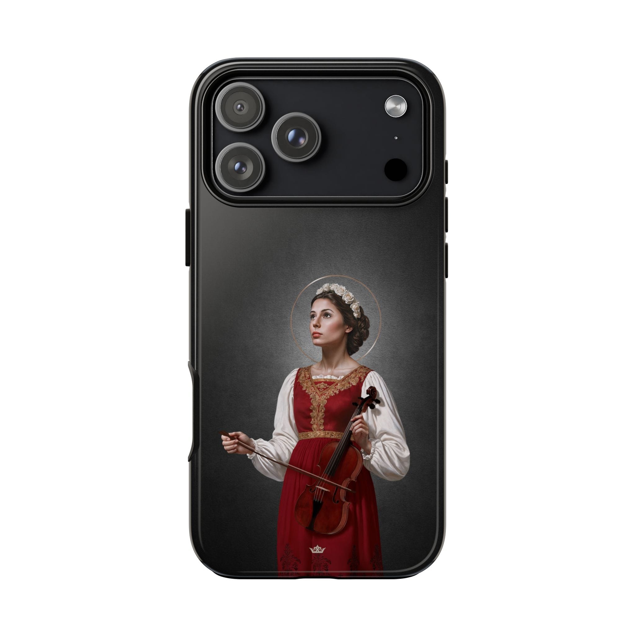 St. Cecilia Hard Phone Case (Dark) Copyright VENXARA