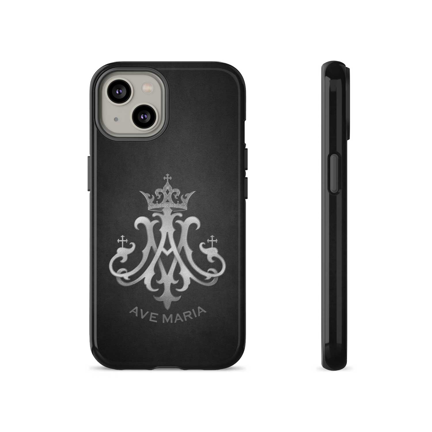 Ave Maria Hard Phone Case (Charcoal)
