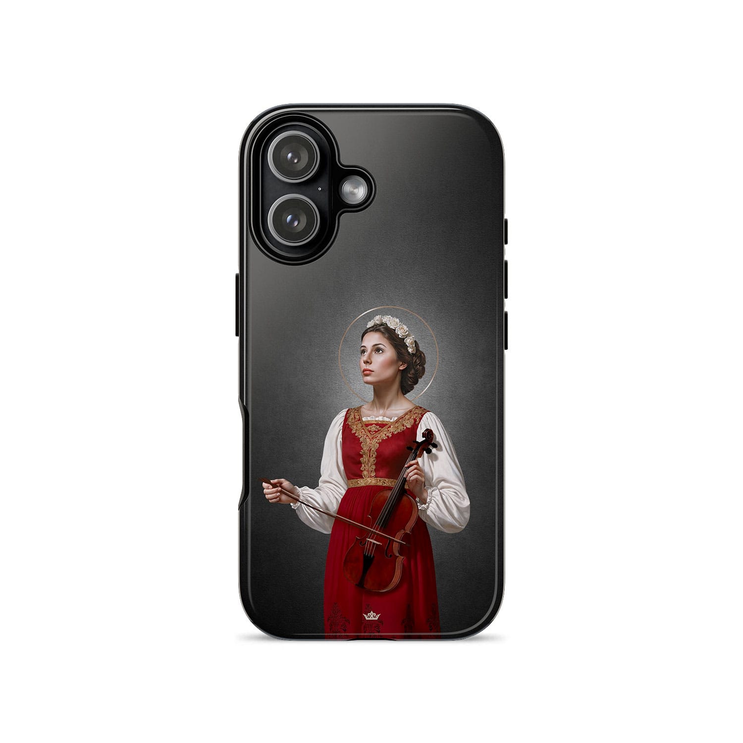 St. Cecilia Hard Phone Case (Dark) Copyright VENXARA