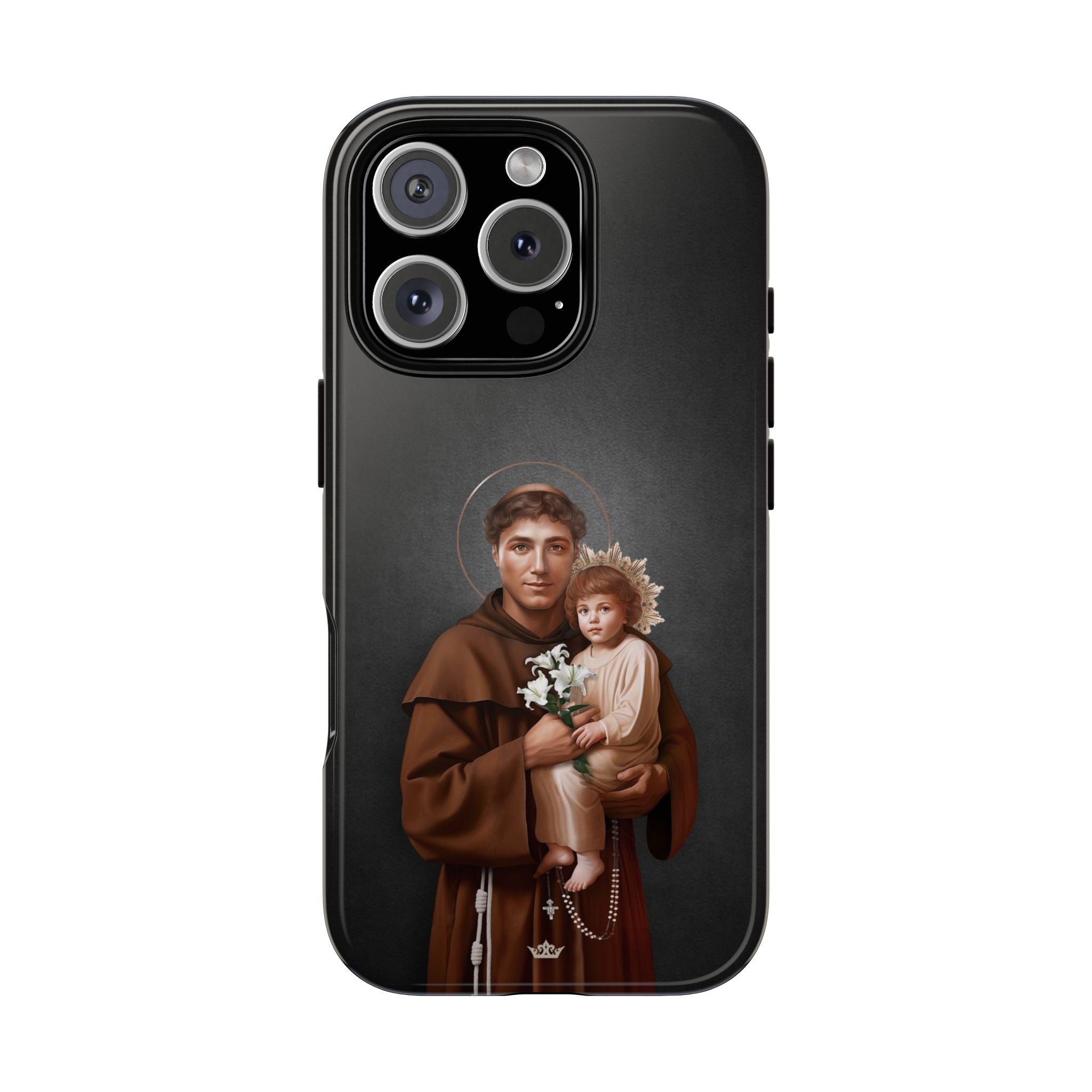 St. Anthony of Padua Hard Phone Case (Dark)