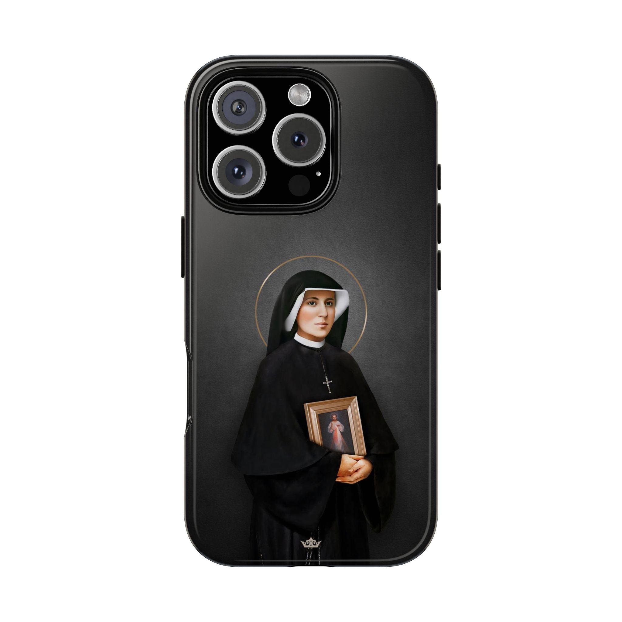 St. Faustina Hard Phone Case (Dark)