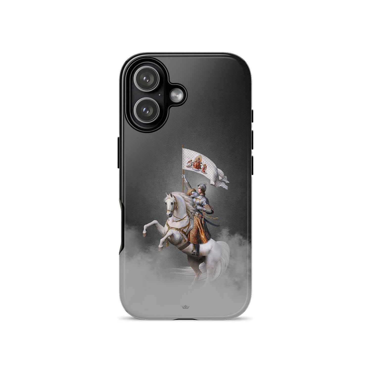 St. Joan of Arc in Battle Hard Phone Case (Dark) Copyright VENXARA