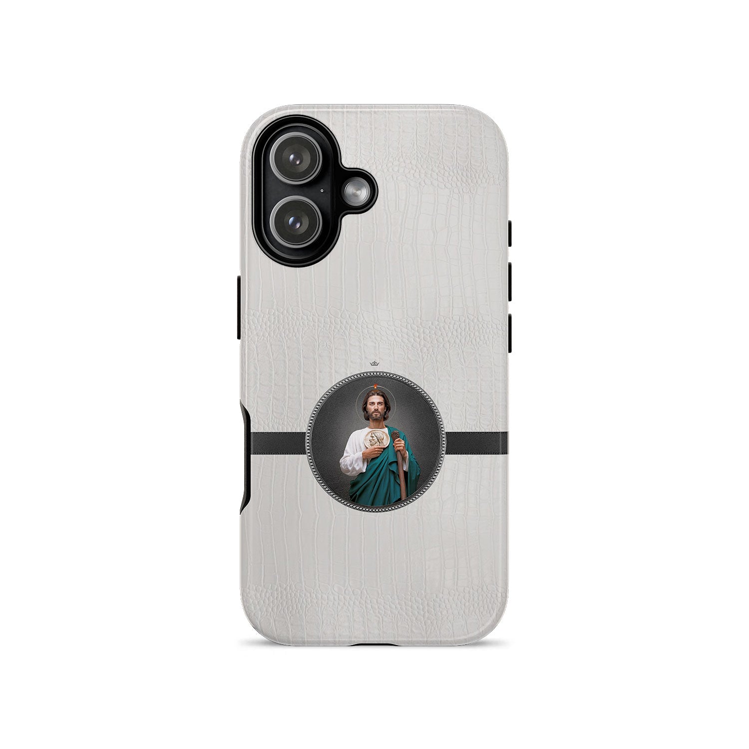 St. Jude Hard Phone Case (Blanc Croc)