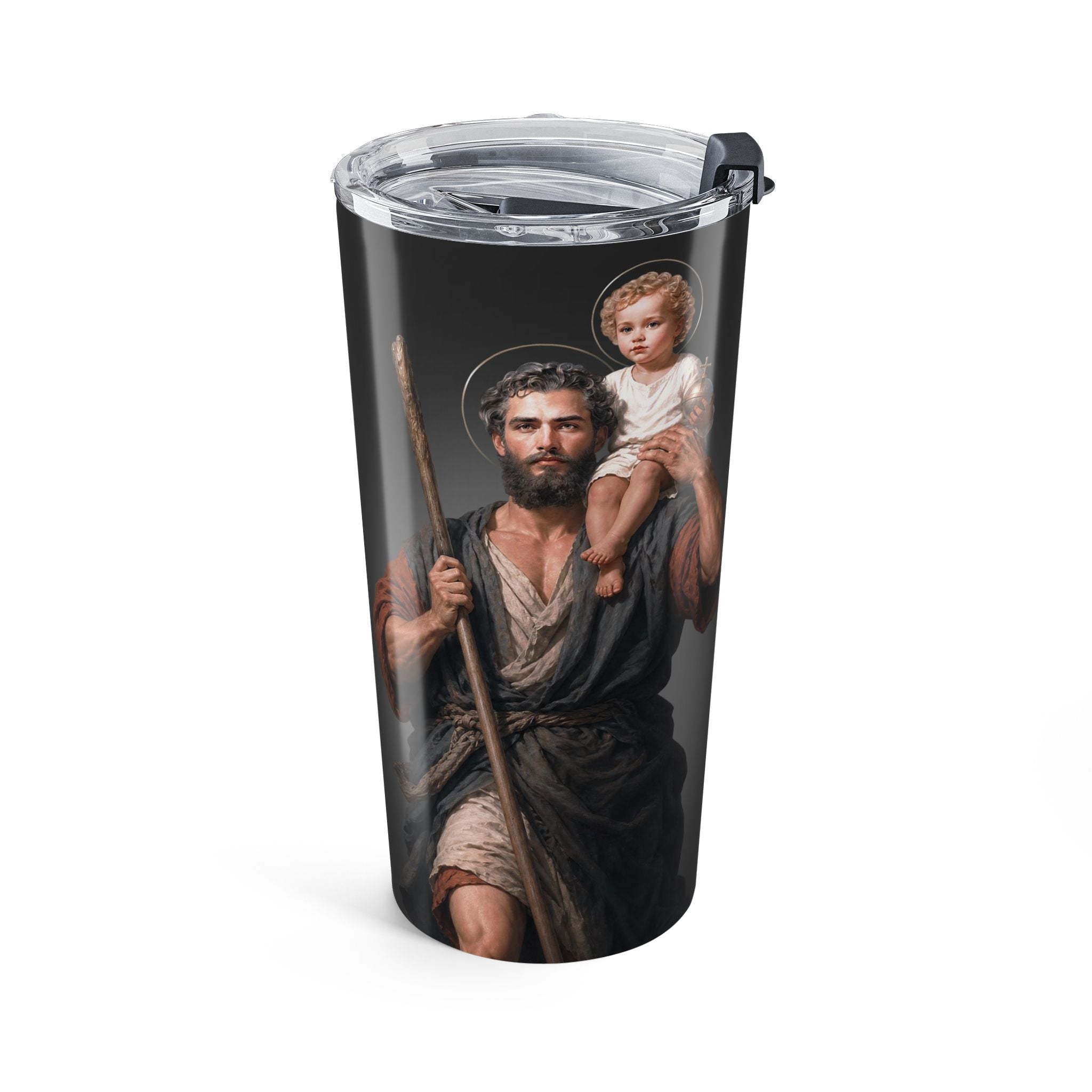 St. Christopher Lord's Prayer Tumbler (Ash 20 oz)