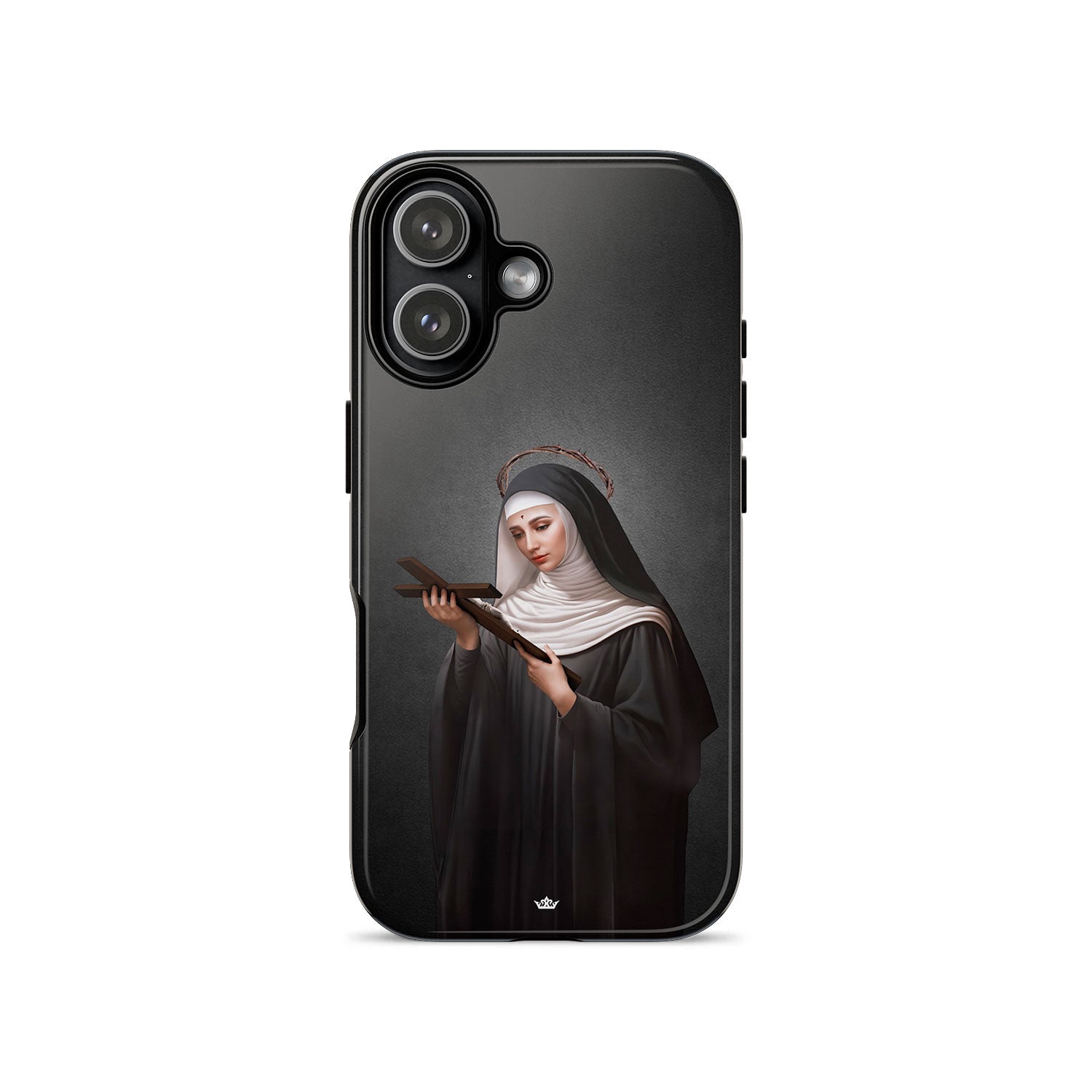 St. Rita of Cascia Hard Phone Case (Dark)