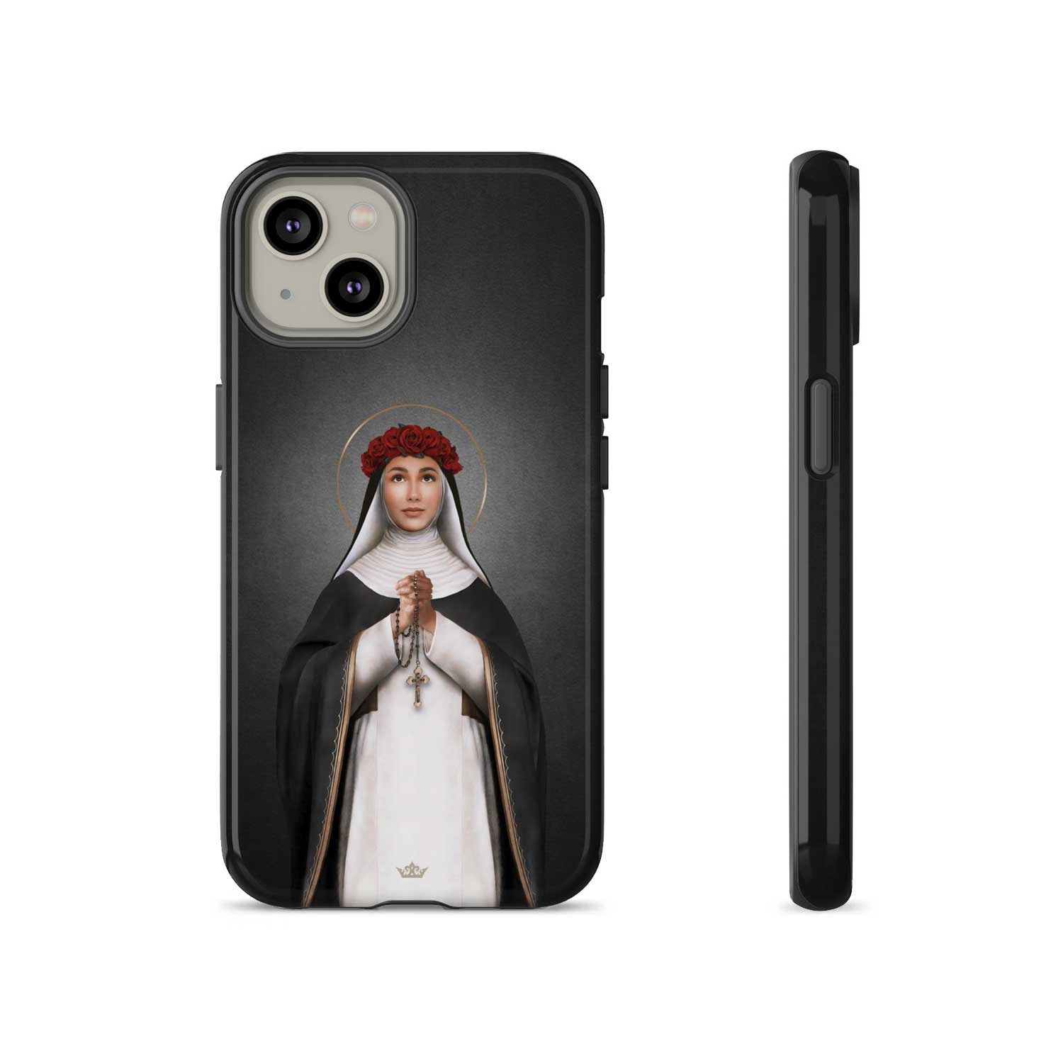 St. Rose of Lima Hard Phone Case (Dark)