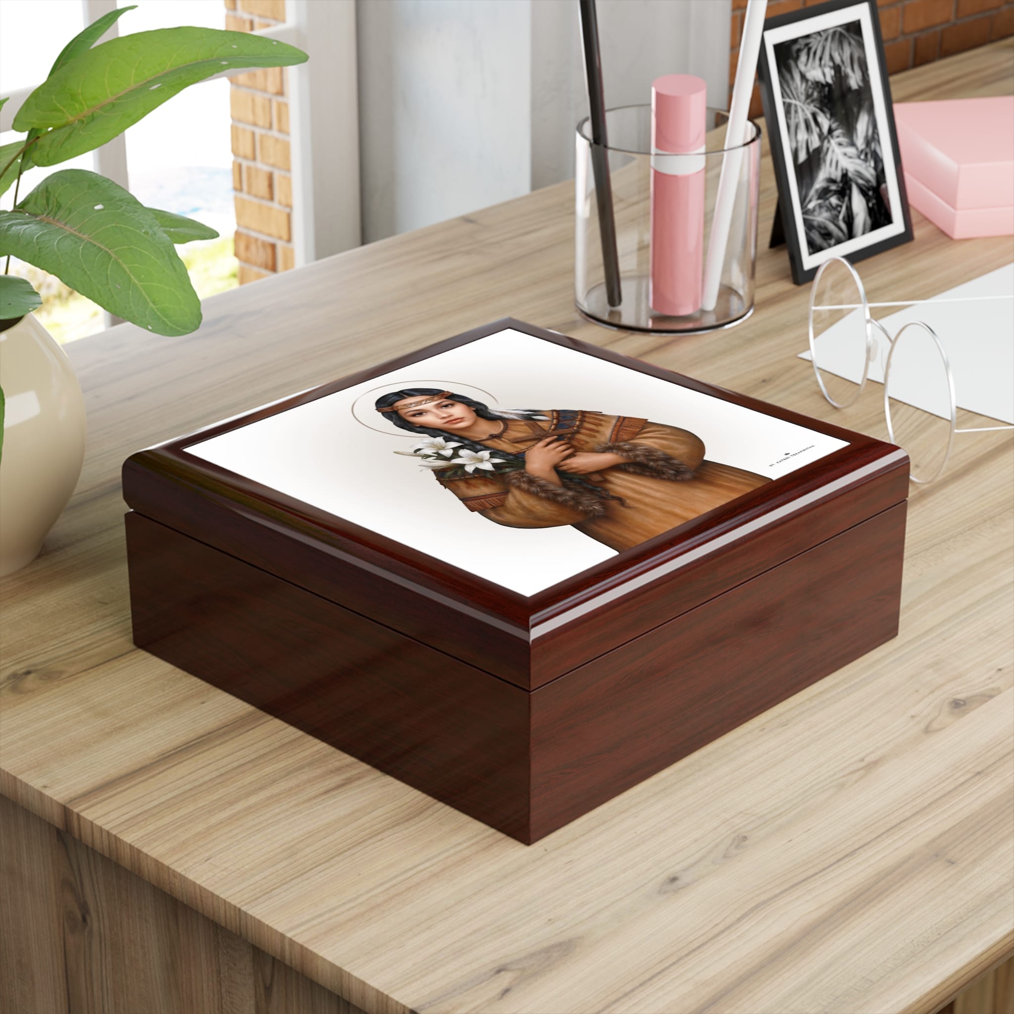 St. Kateri Keepsake Box Copyright VENXARA