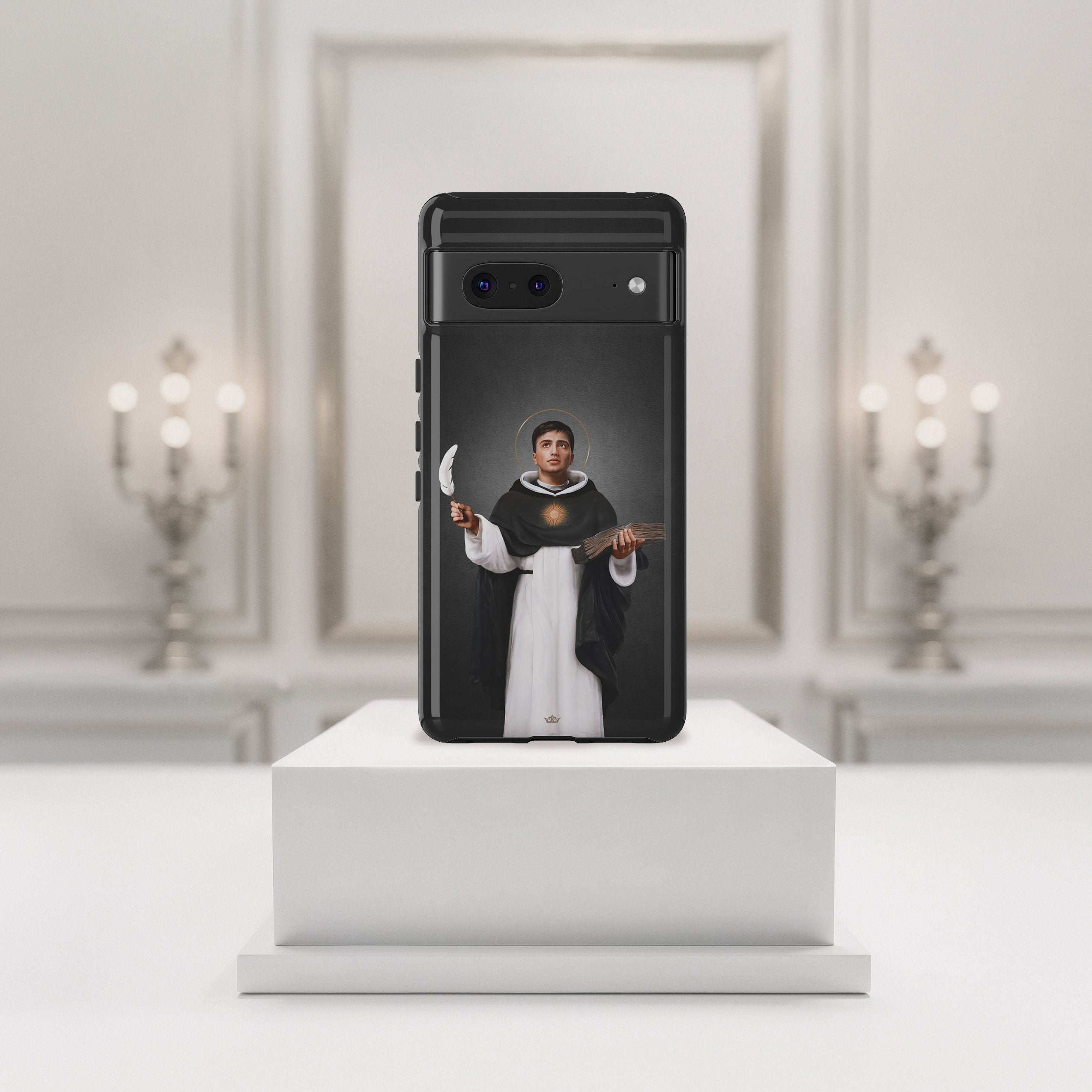 St. Thomas Aquinas Hard Phone Case (Dark)