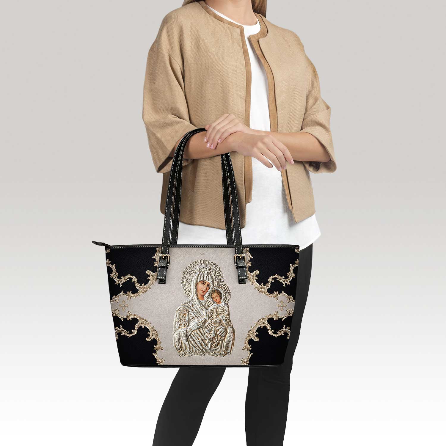 Amore Divino Tote Bag (Tan)