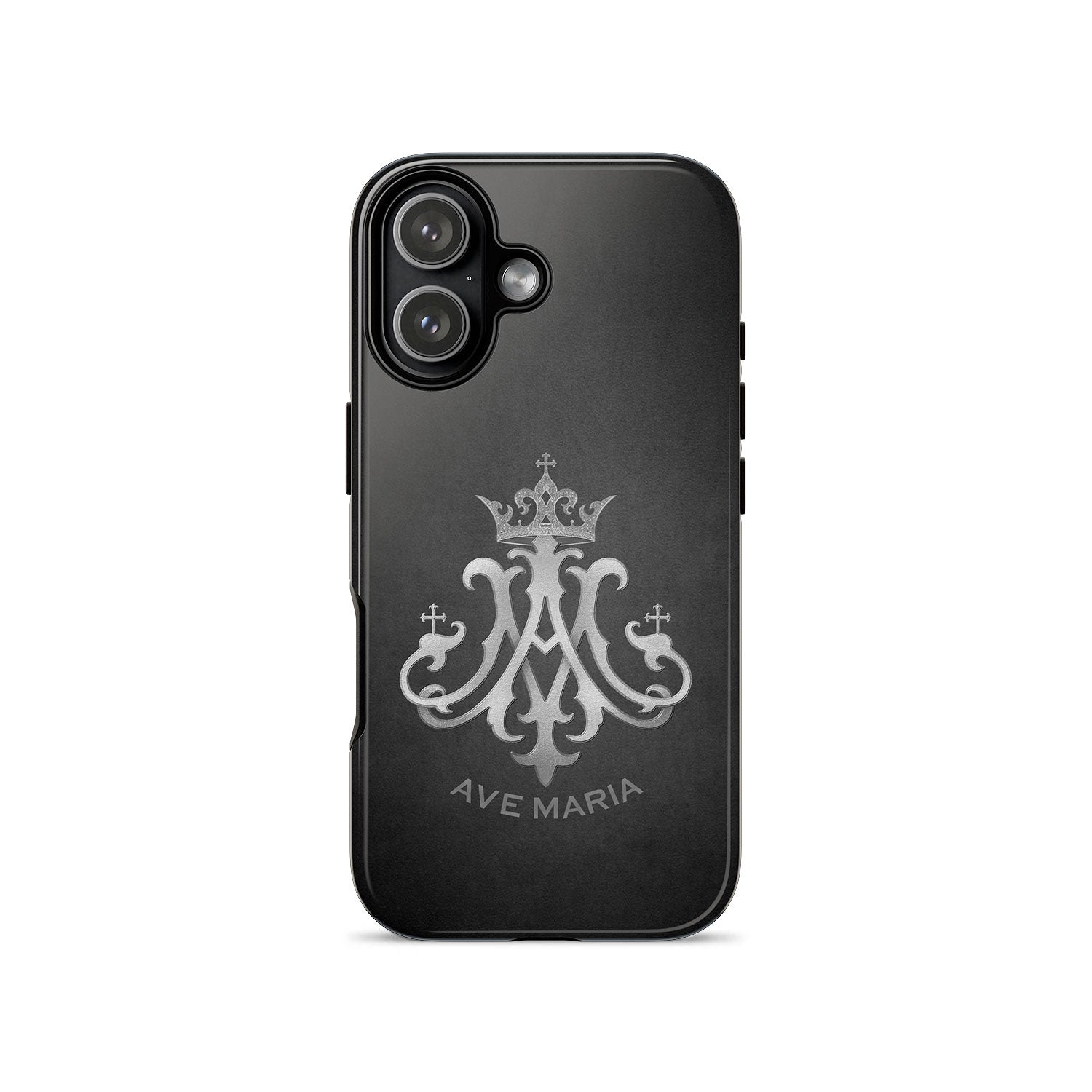 Ave Maria Hard Phone Case (Charcoal)