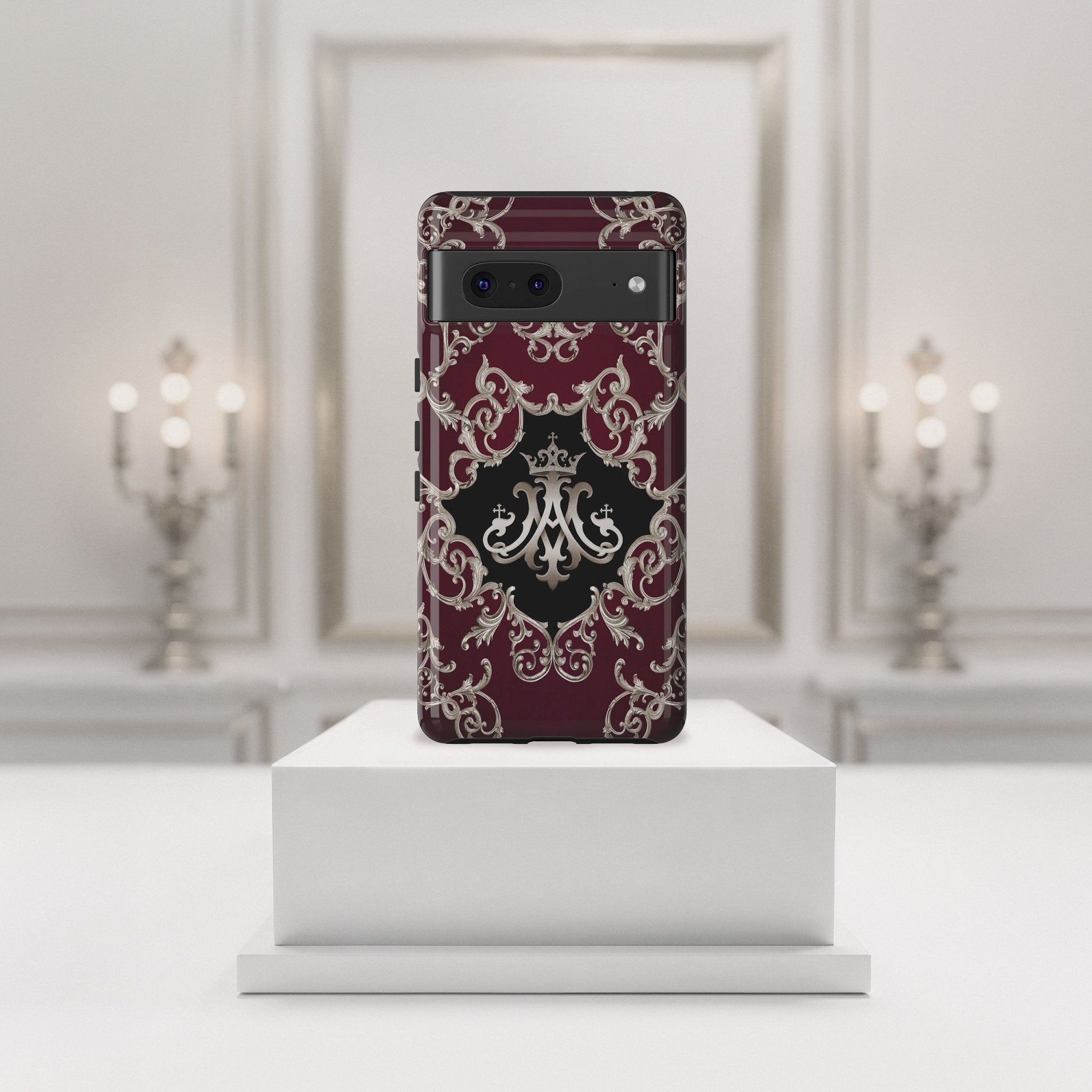 Ave Maria Hard Phone Case (Baroque Mahogany) - Venxara