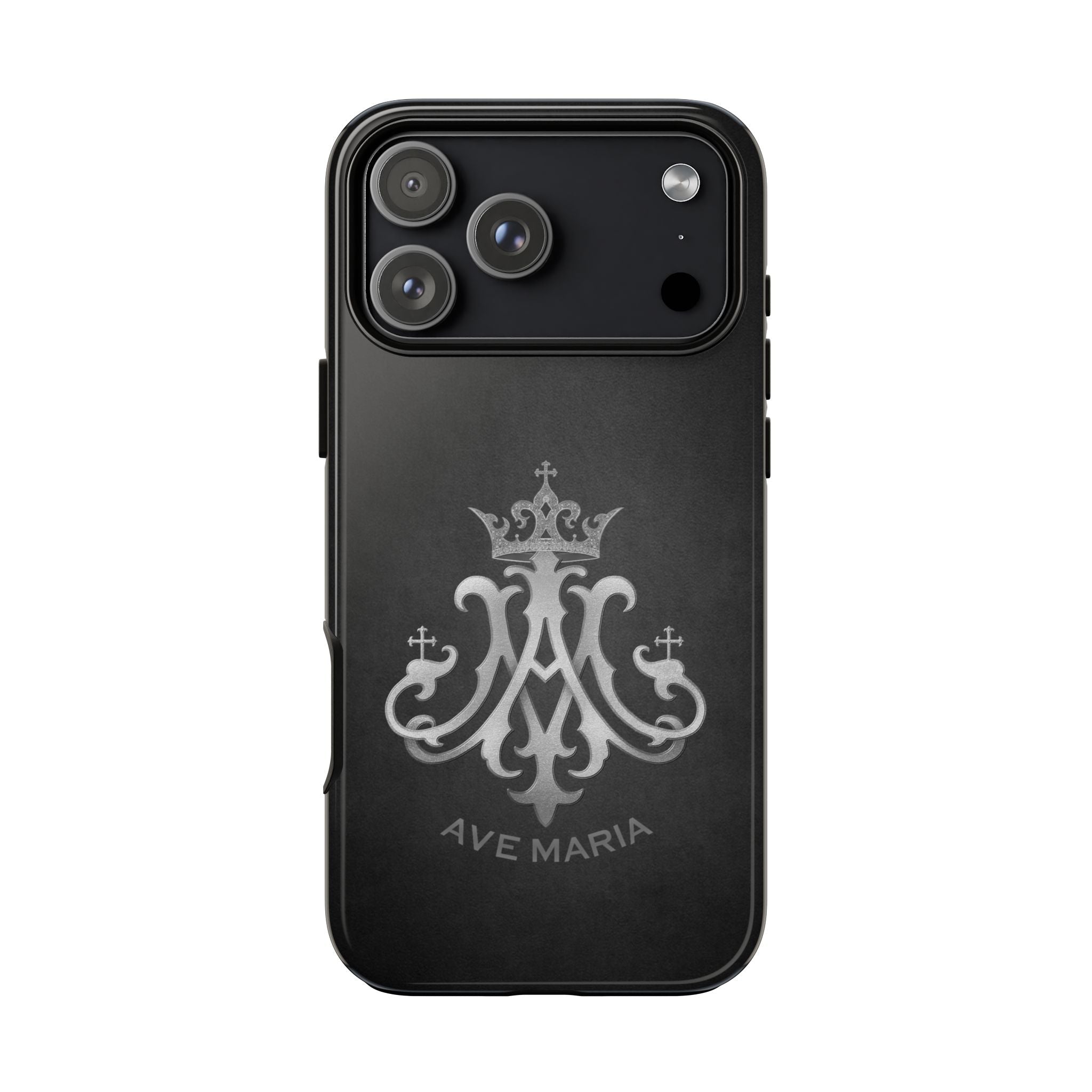 Ave Maria Hard Phone Case (Charcoal) - Venxara