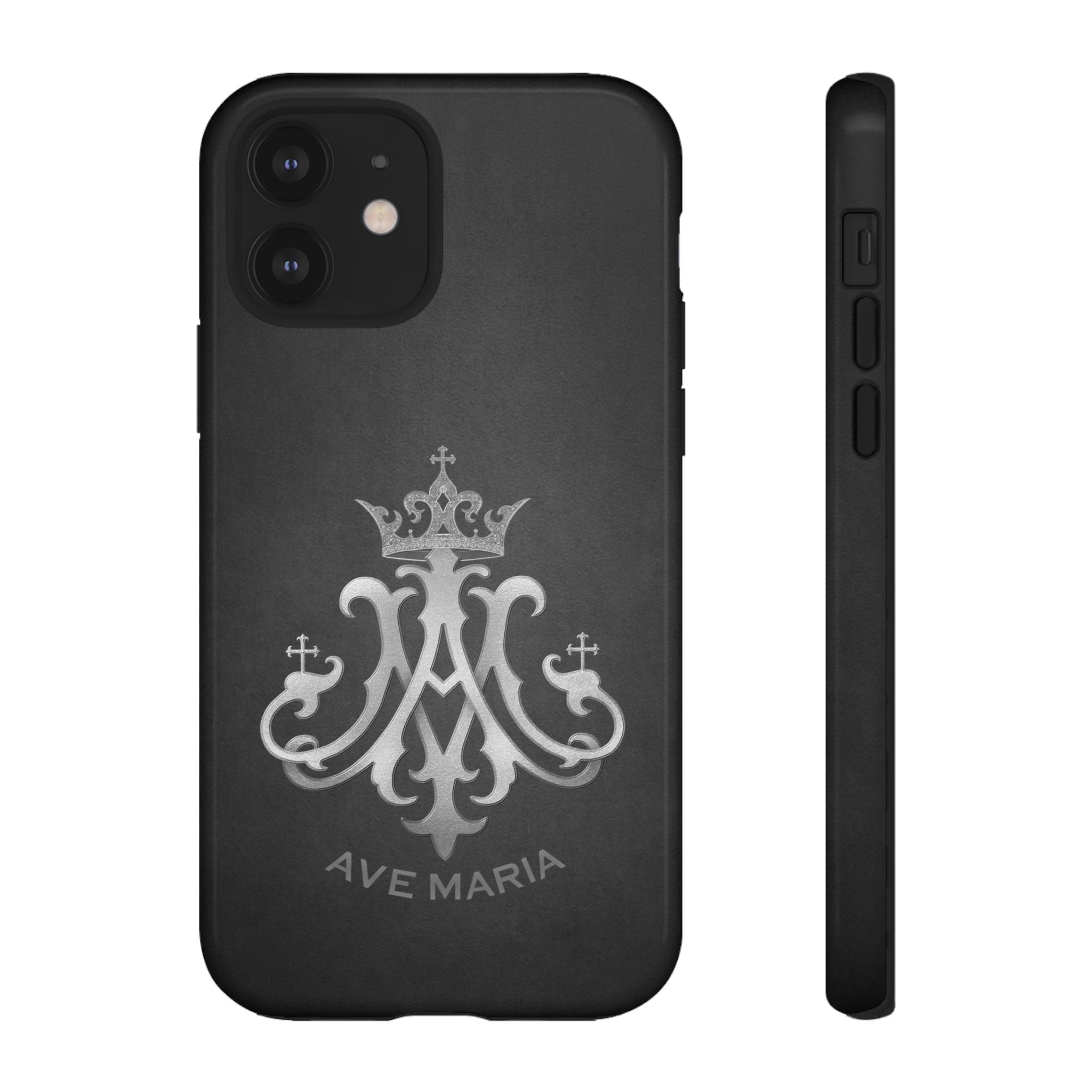 Ave Maria Hard Phone Case (Charcoal) - Venxara
