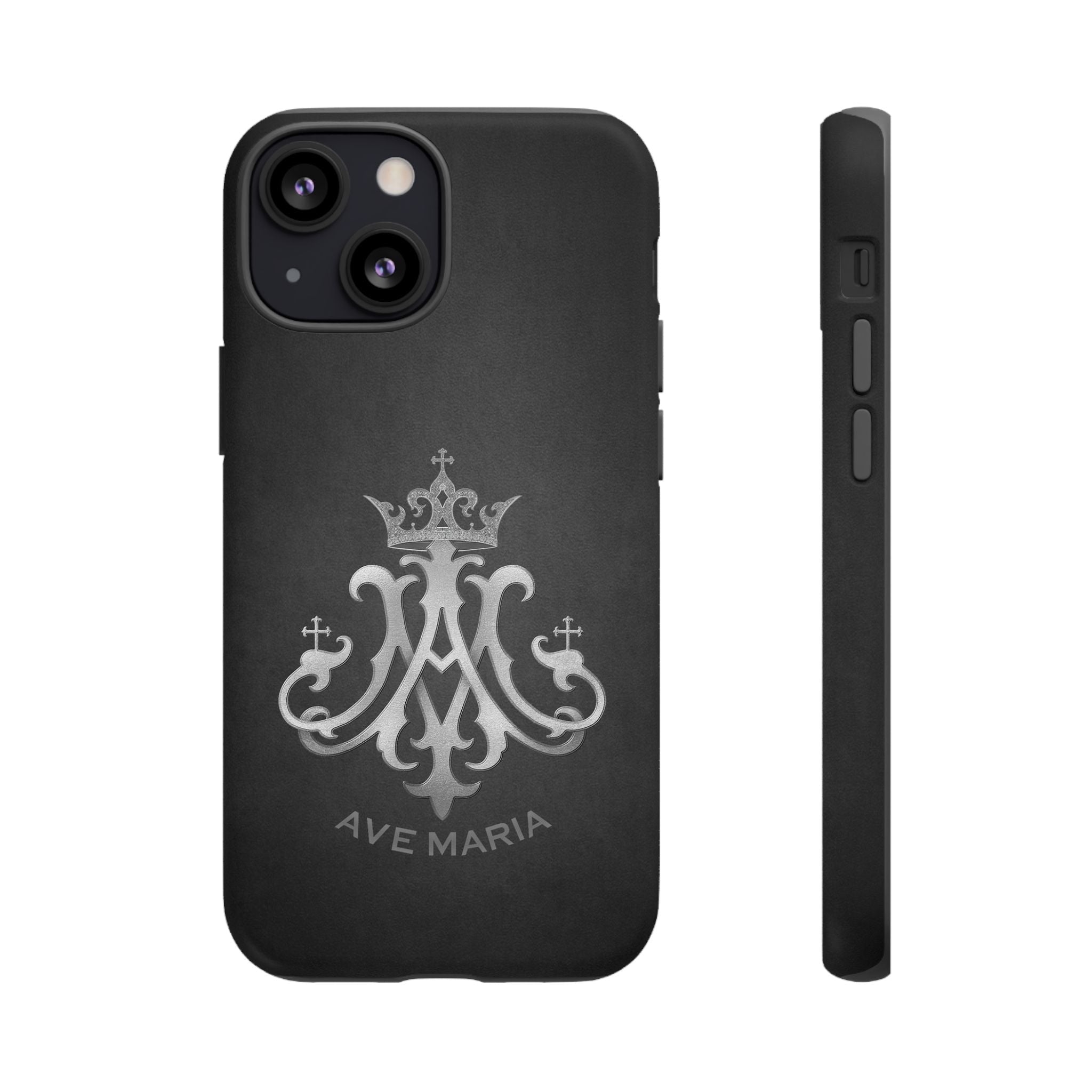 Ave Maria Hard Phone Case (Charcoal) - Venxara