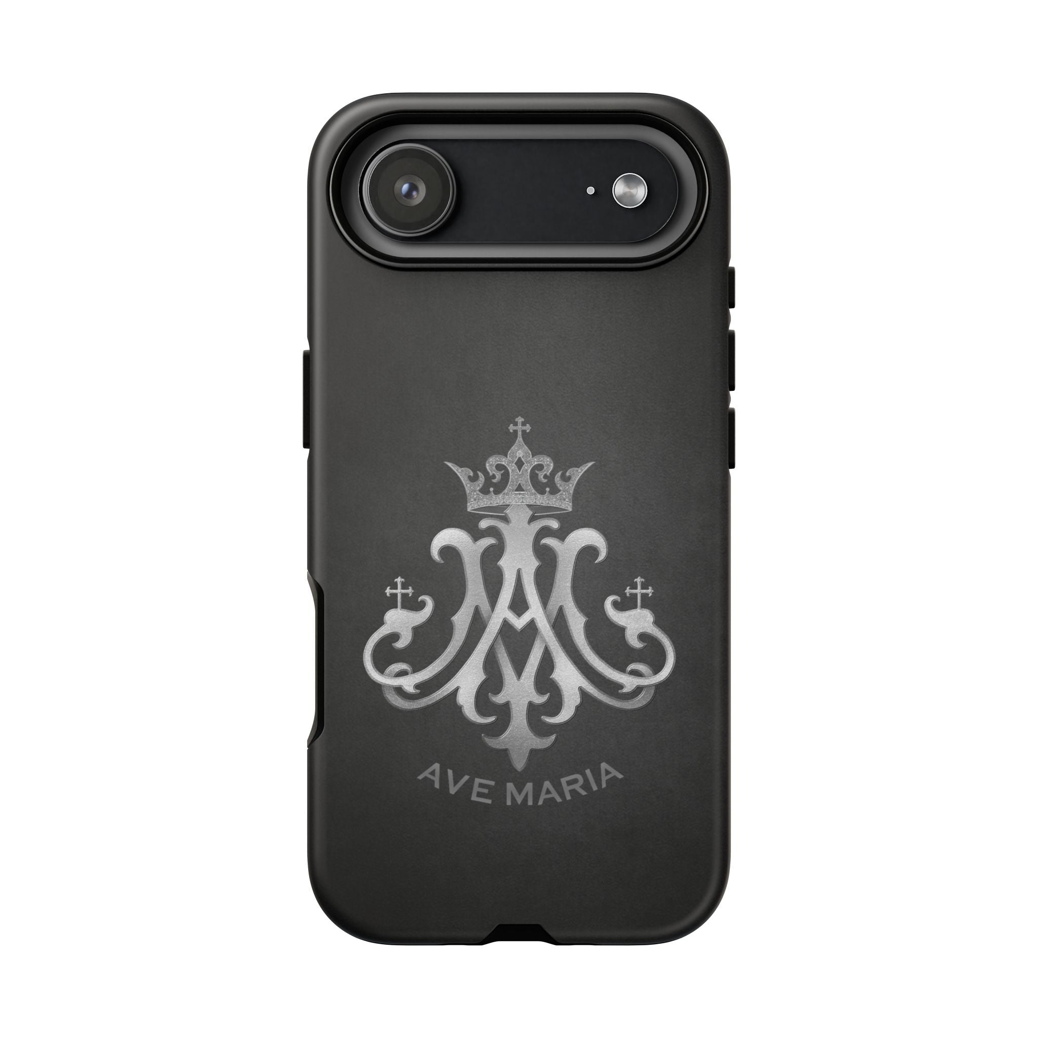 Ave Maria Hard Phone Case (Charcoal) - Venxara