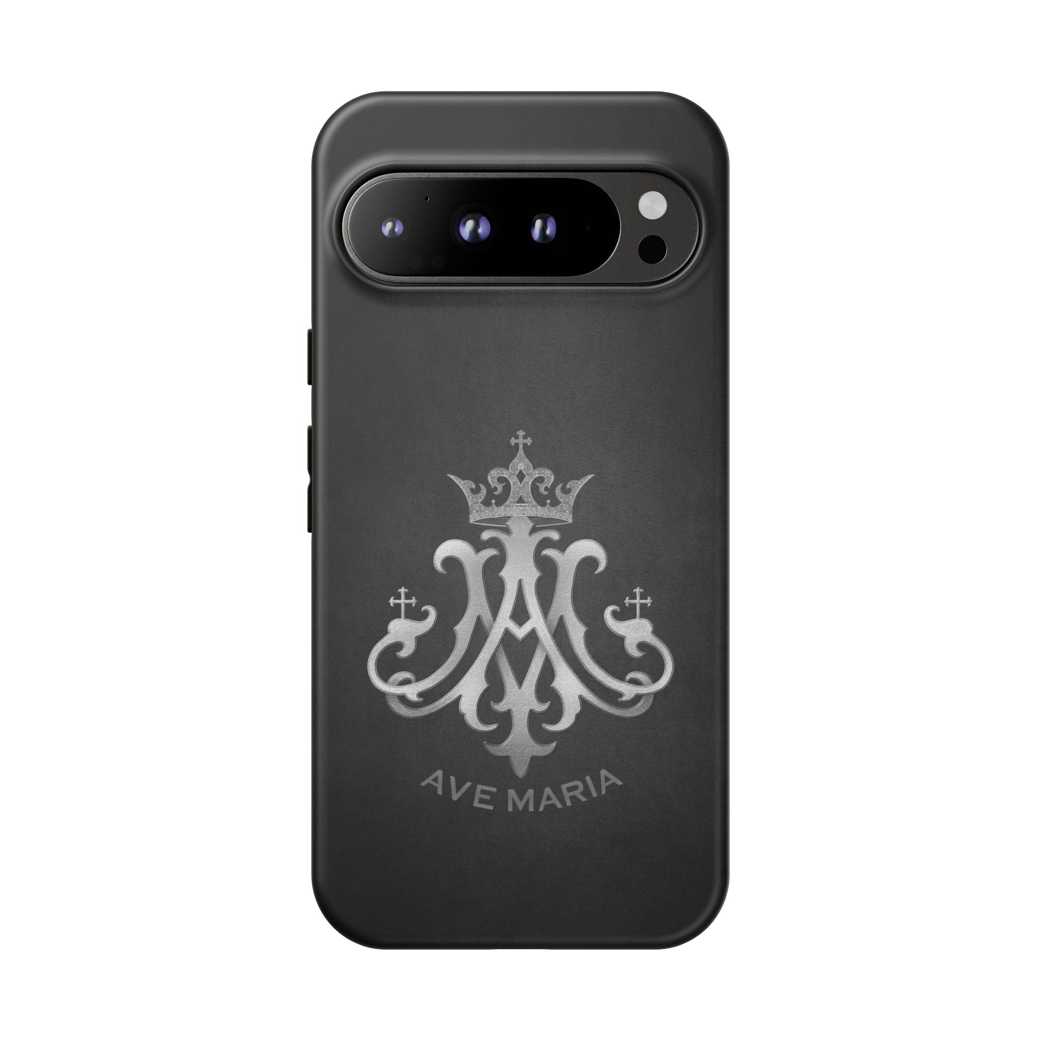Ave Maria Hard Phone Case (Charcoal) - Venxara