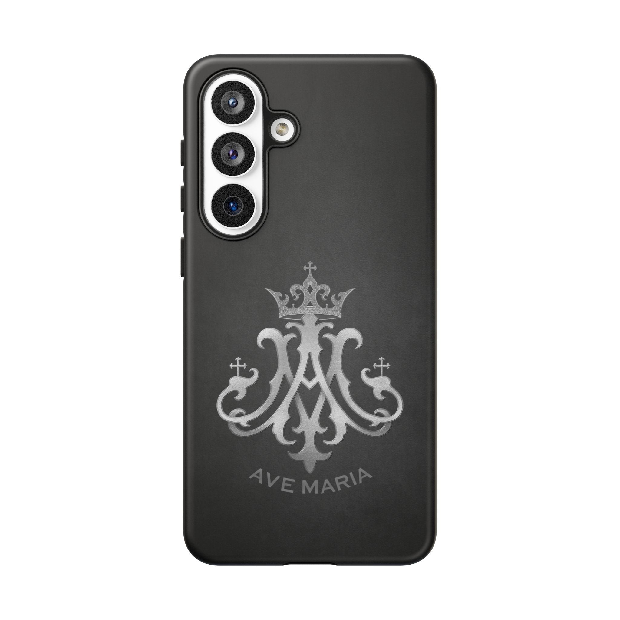 Ave Maria Hard Phone Case (Charcoal) - Venxara