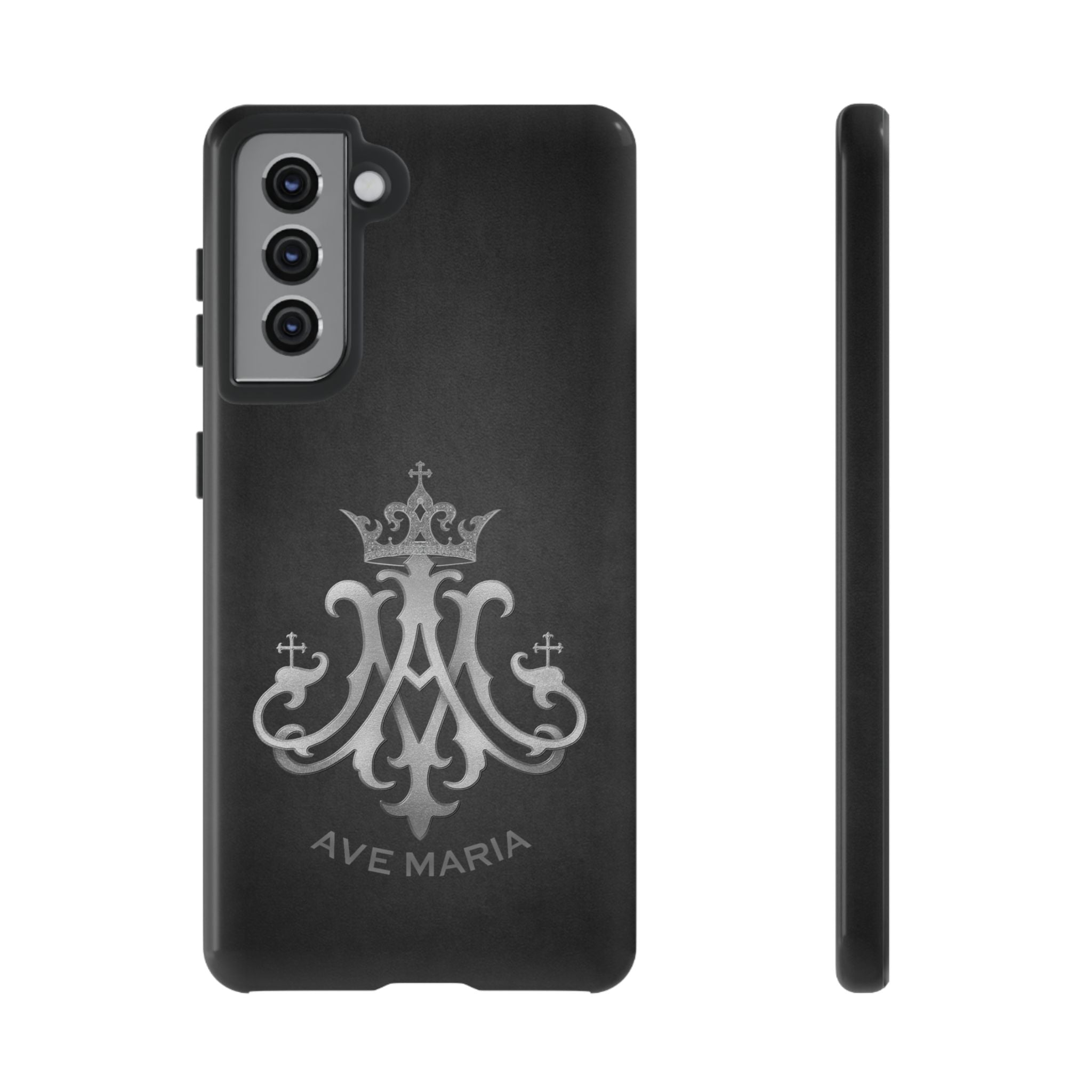 Ave Maria Hard Phone Case (Charcoal) - Venxara