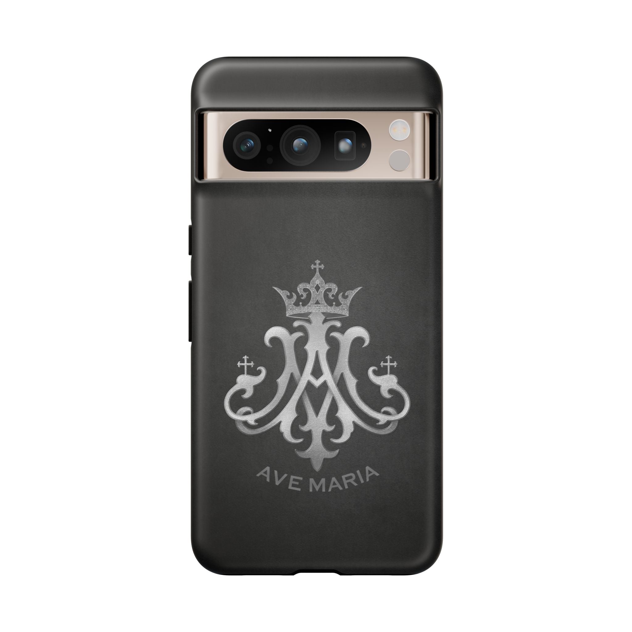 Ave Maria Hard Phone Case (Charcoal) - Venxara