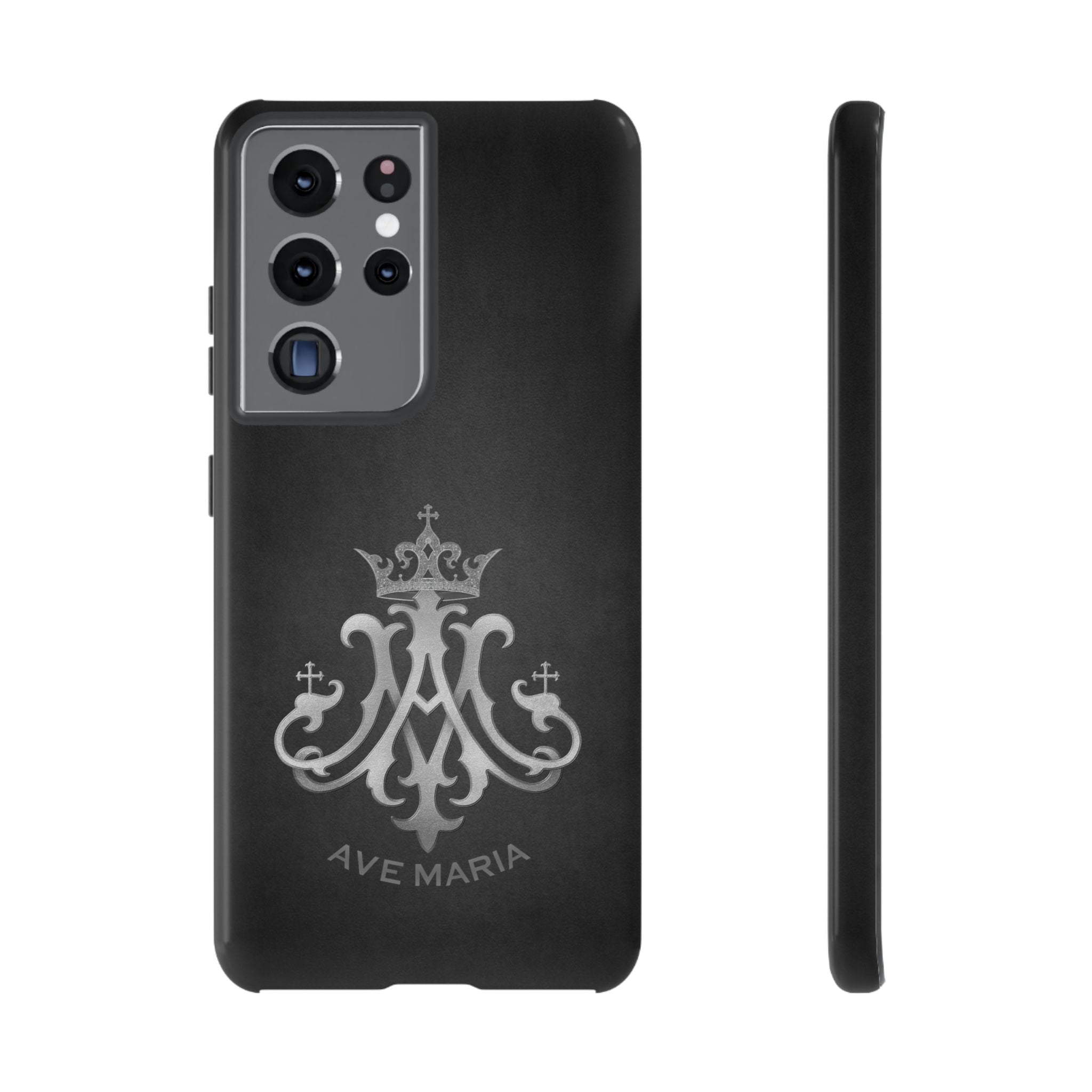 Ave Maria Hard Phone Case (Charcoal) - Venxara