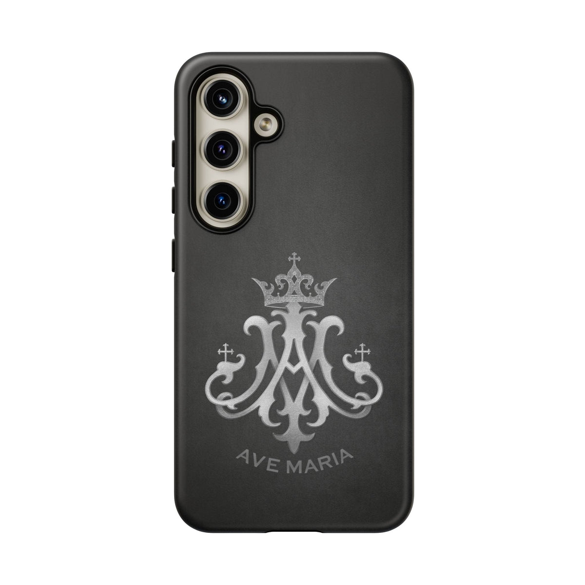 Ave Maria Hard Phone Case (Charcoal) Copyright VENXARA