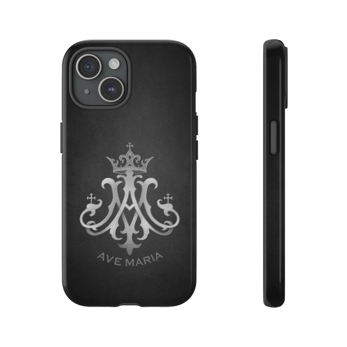Ave Maria Hard Phone Case (Charcoal) Copyright VENXARA