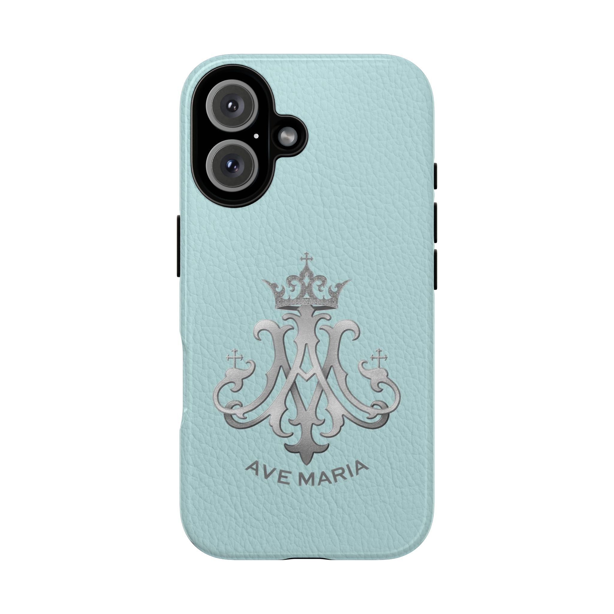 Ave Maria Hard Phone Case (Heavenly Blue) - Venxara
