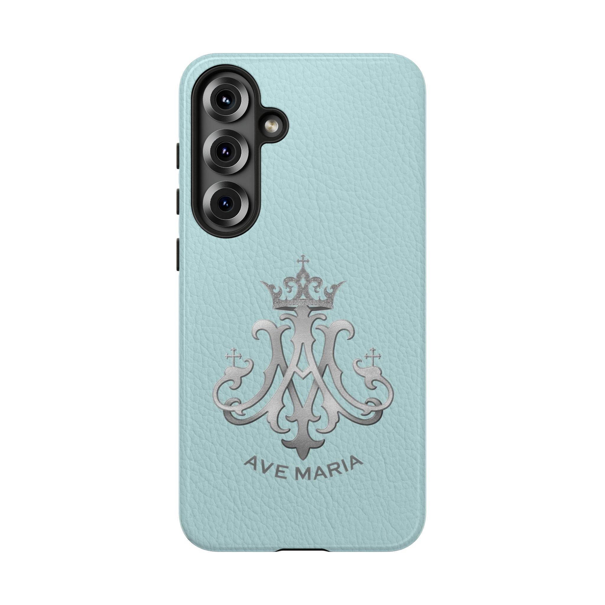 Ave Maria Hard Phone Case (Heavenly Blue) - Venxara