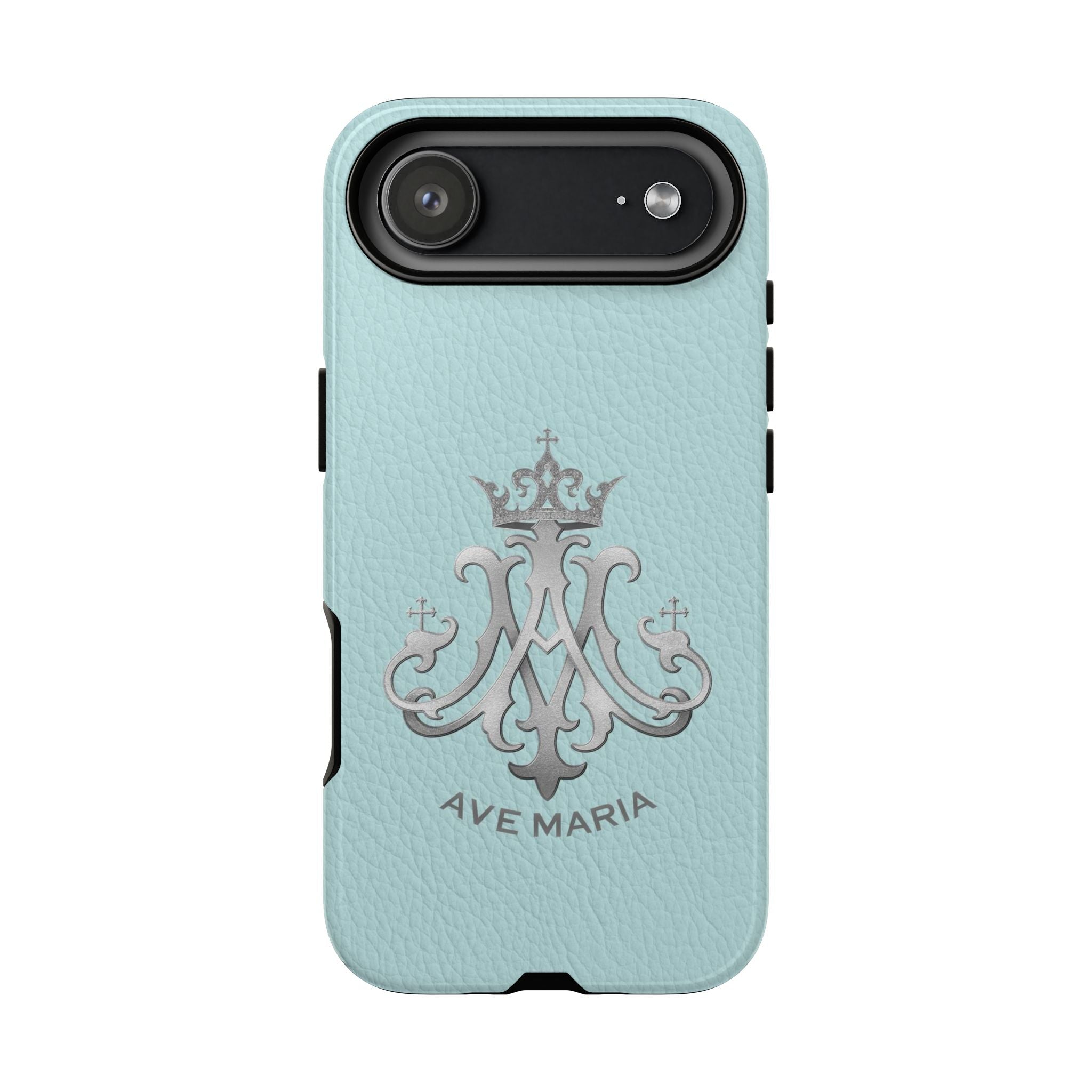 Ave Maria Hard Phone Case (Heavenly Blue) - Venxara