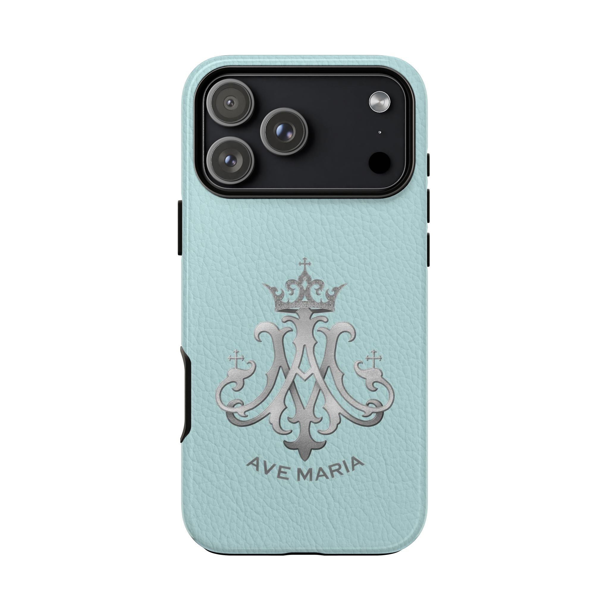 Ave Maria Hard Phone Case (Heavenly Blue) - Venxara