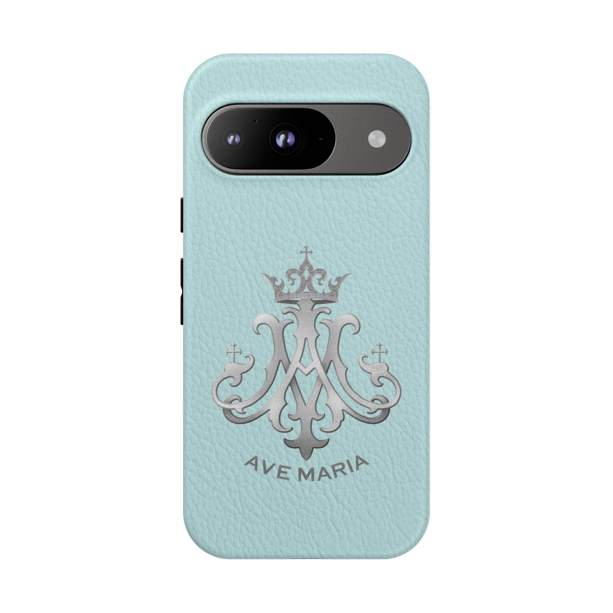 Ave Maria Hard Phone Case (Heavenly Blue) - Venxara