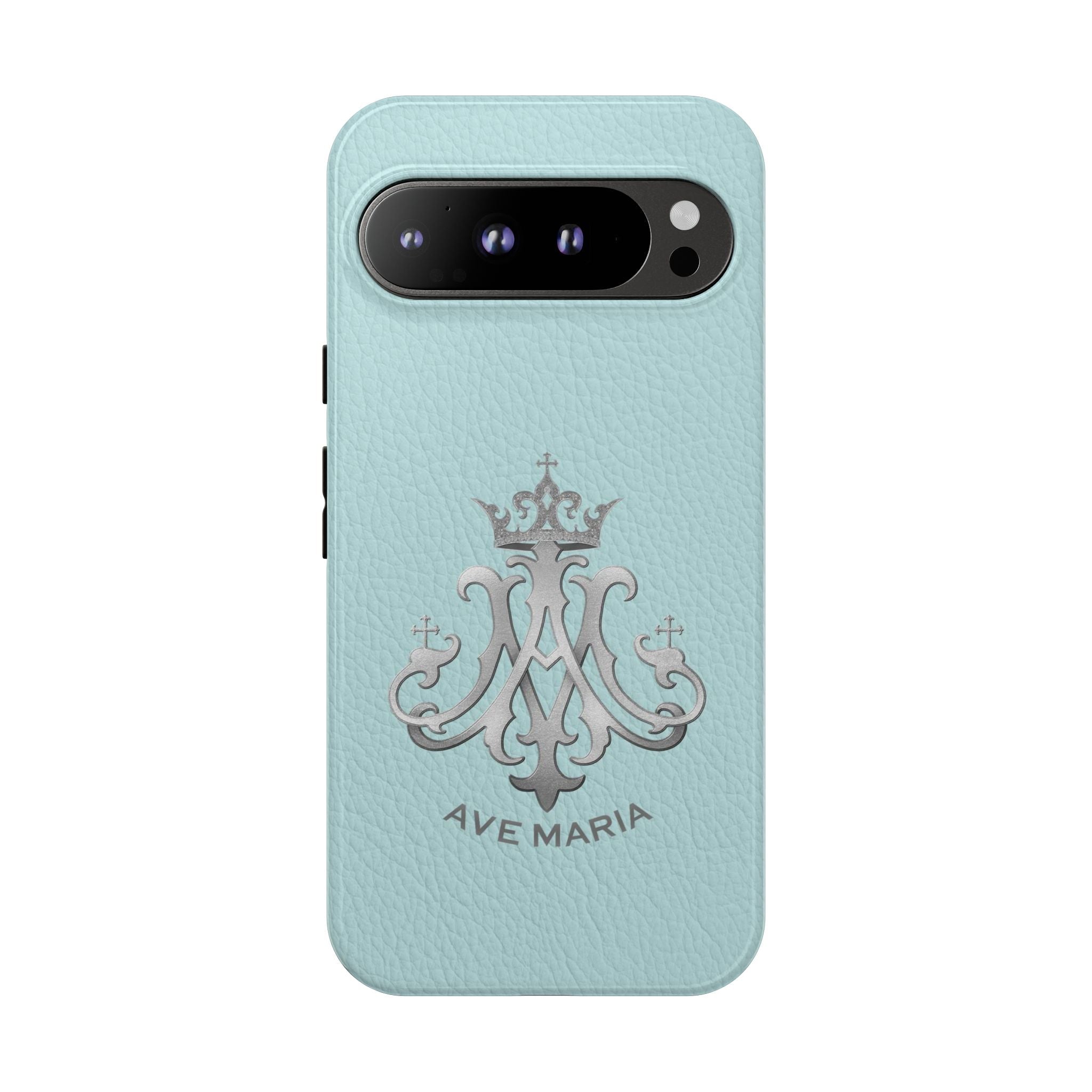 Ave Maria Hard Phone Case (Heavenly Blue) - Venxara