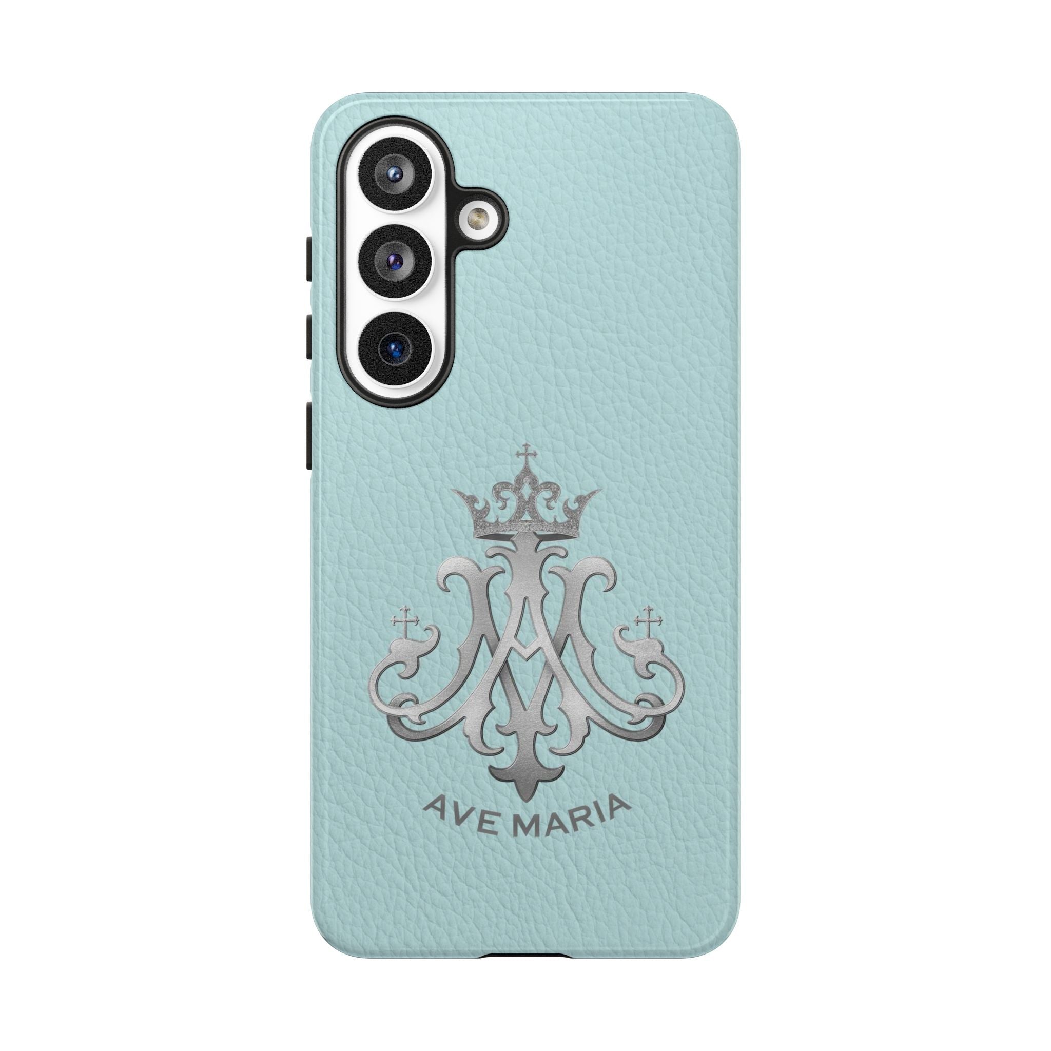 Ave Maria Hard Phone Case (Heavenly Blue) - Venxara
