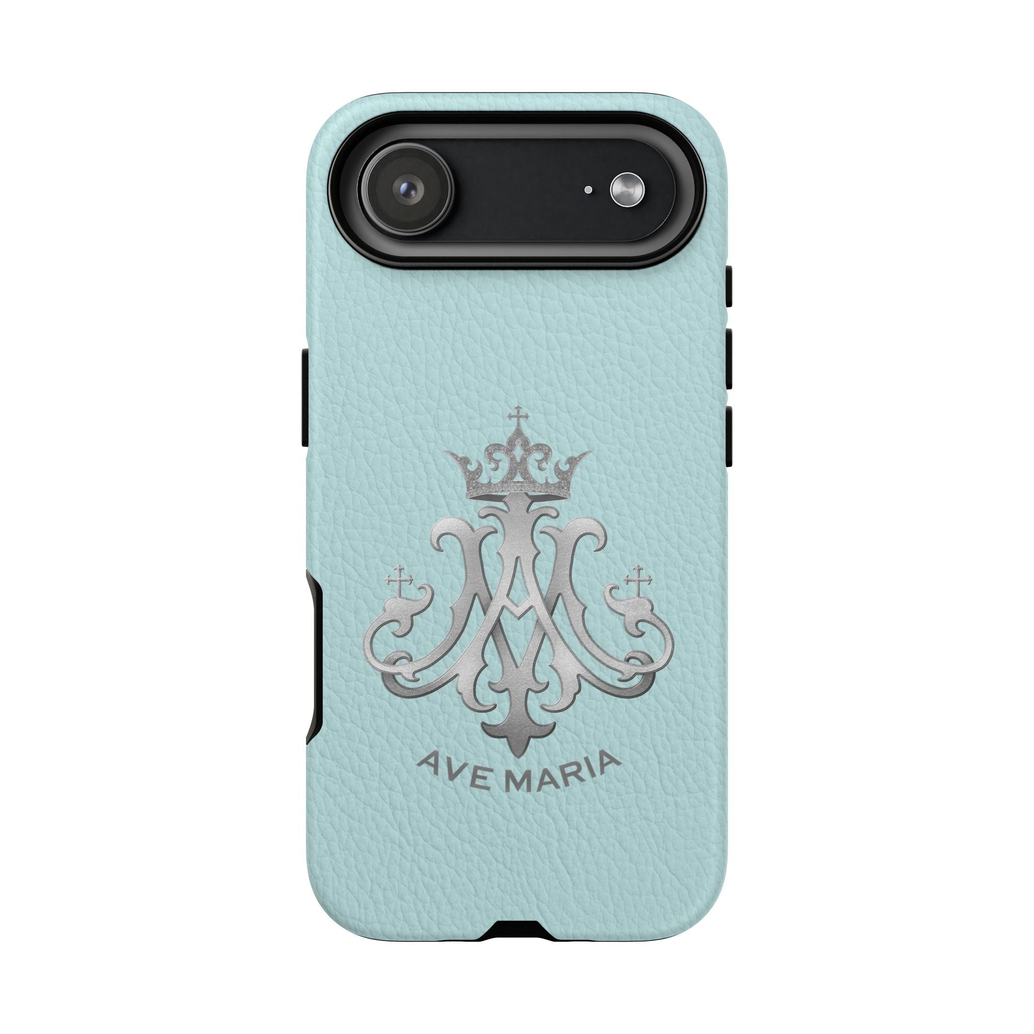 Ave Maria Hard Phone Case (Heavenly Blue) - Venxara