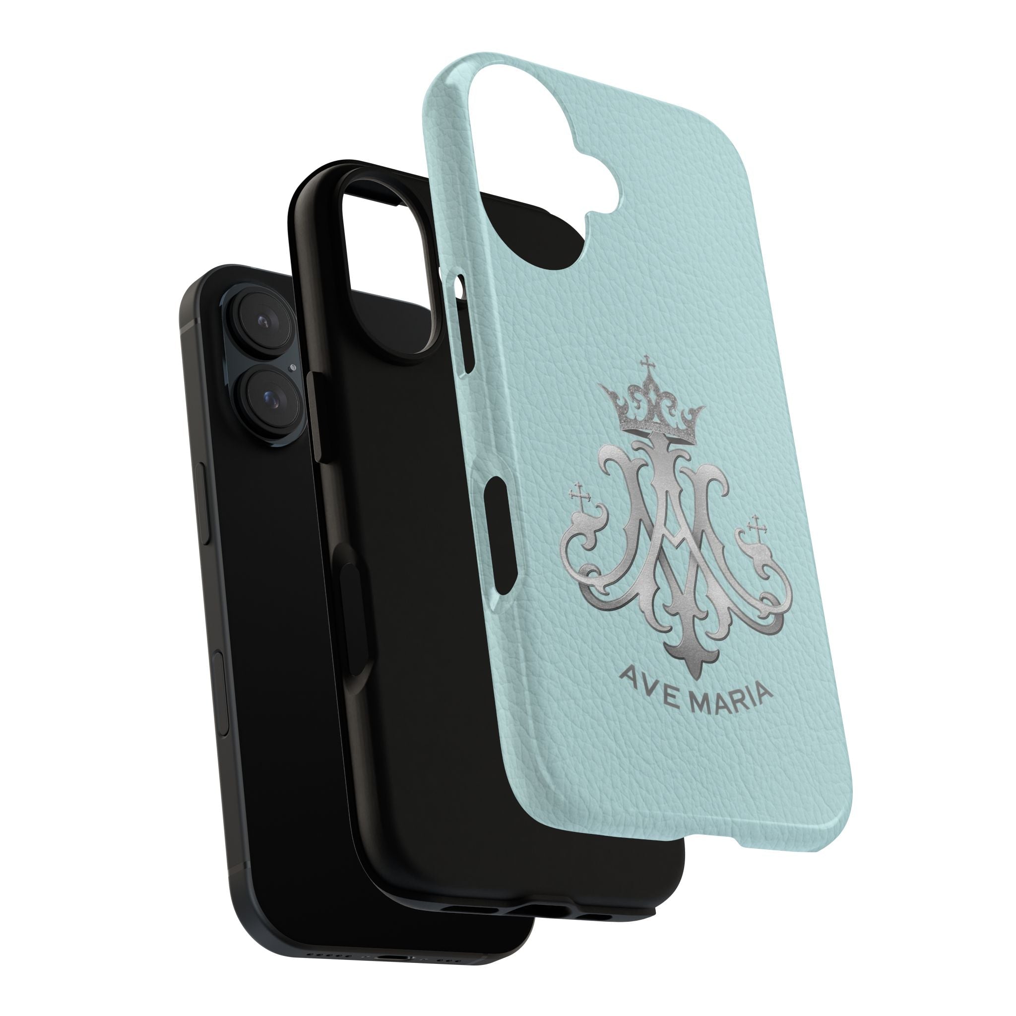 Ave Maria Hard Phone Case (Heavenly Blue) - Venxara